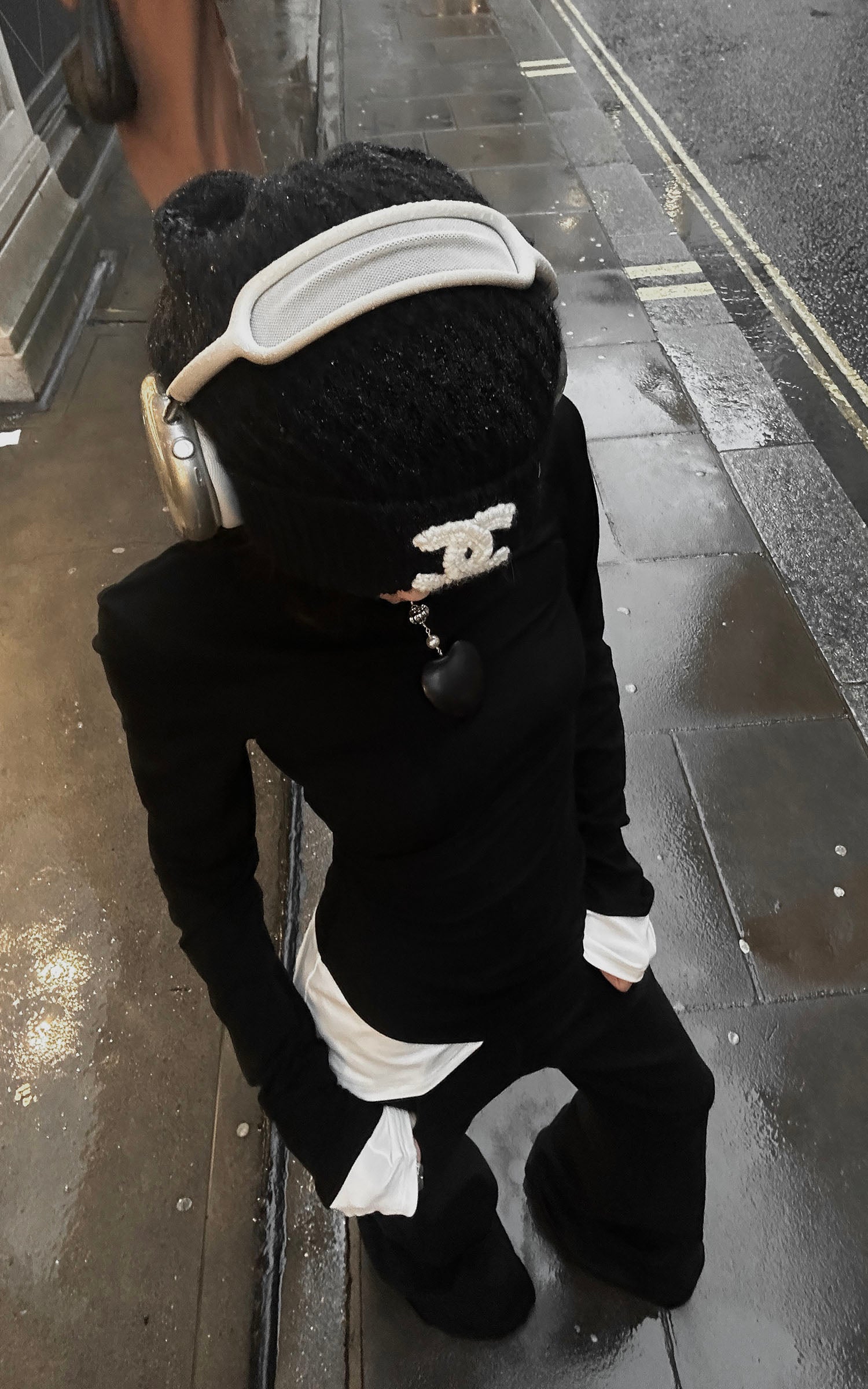 WARDEN EDGE Black Two-Layered Long Sleeve Top - PINKPARKS