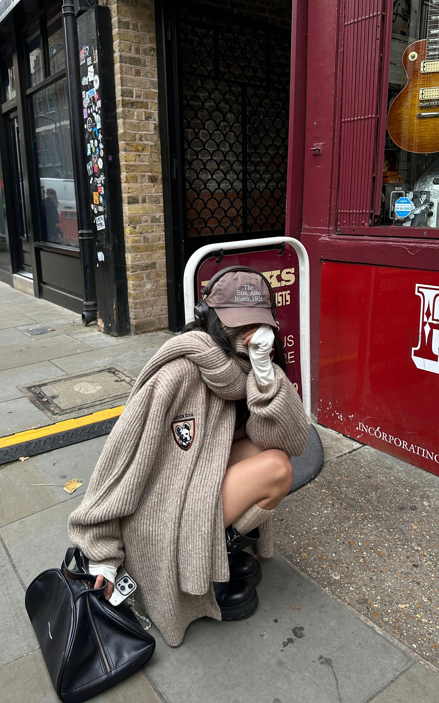 WARDEN EDGE Knitted Cardigan &amp; Scarf Set - PINKPARKS