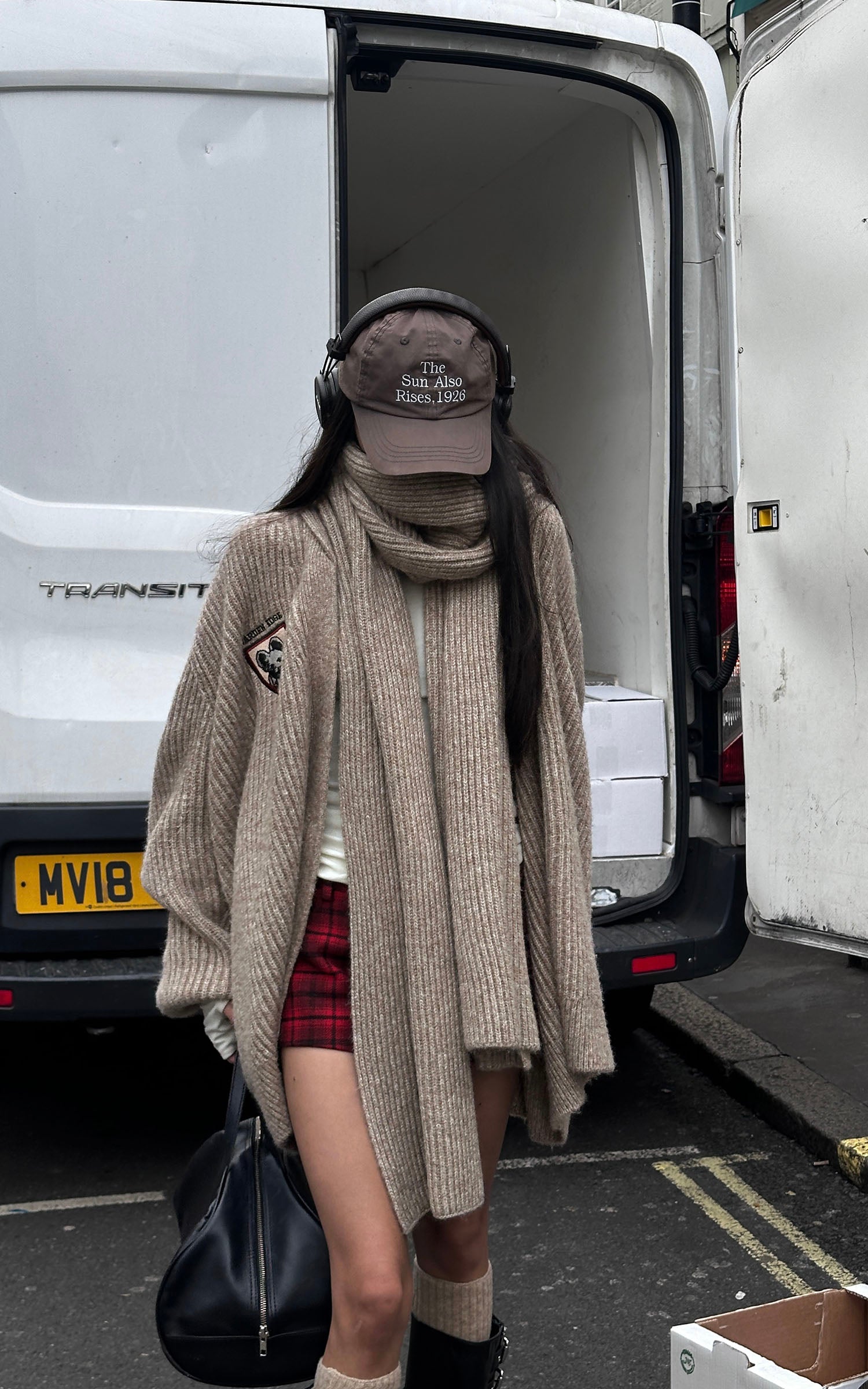 WARDEN EDGE Knitted Cardigan &amp; Scarf Set - PINKPARKS