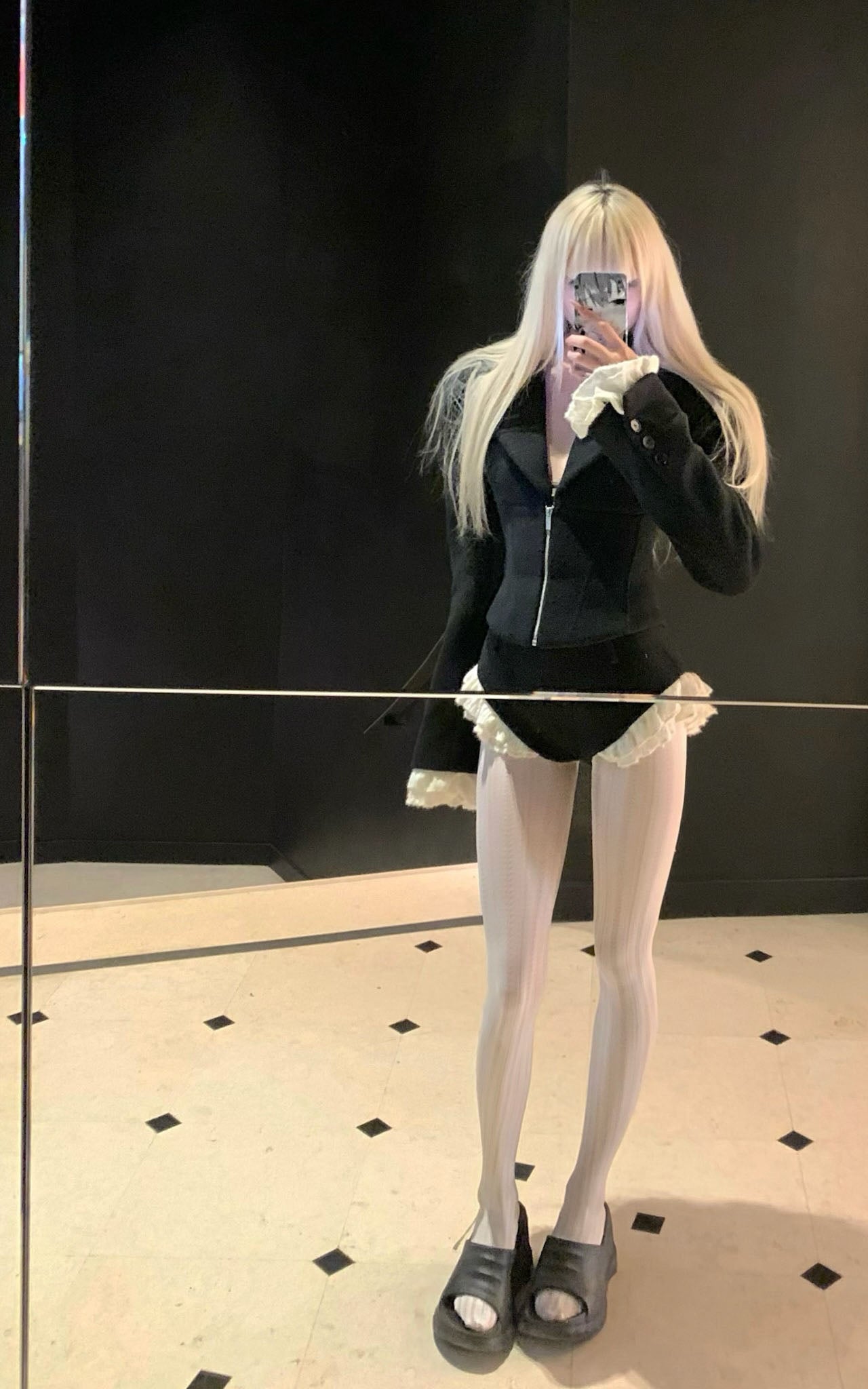 Rase le sol Waist-Tied Wool Blazer &amp; Shorts Set - PINKPARKS