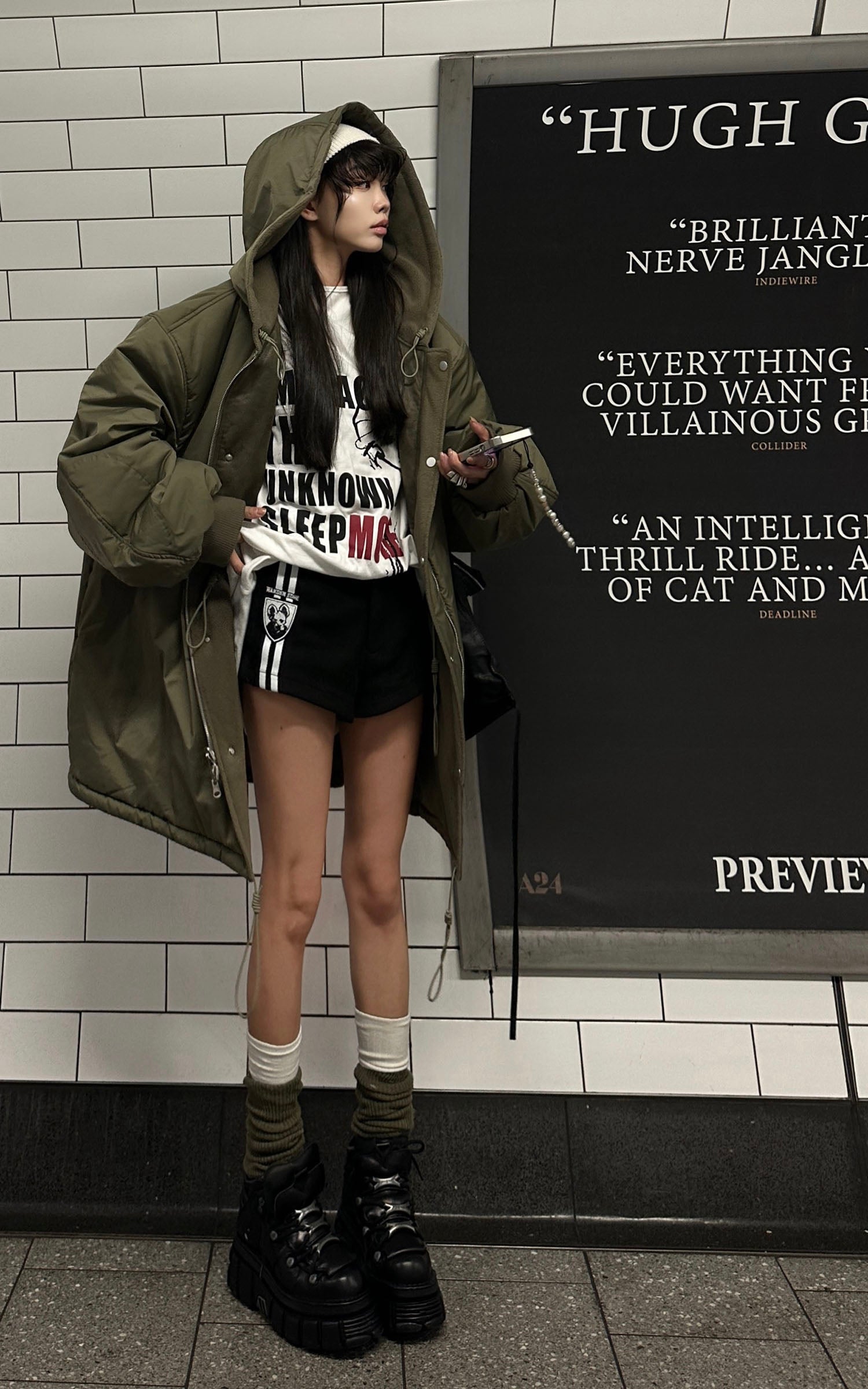 WARDEN EDGE High-Waist Wool Shorts - PINKPARKS