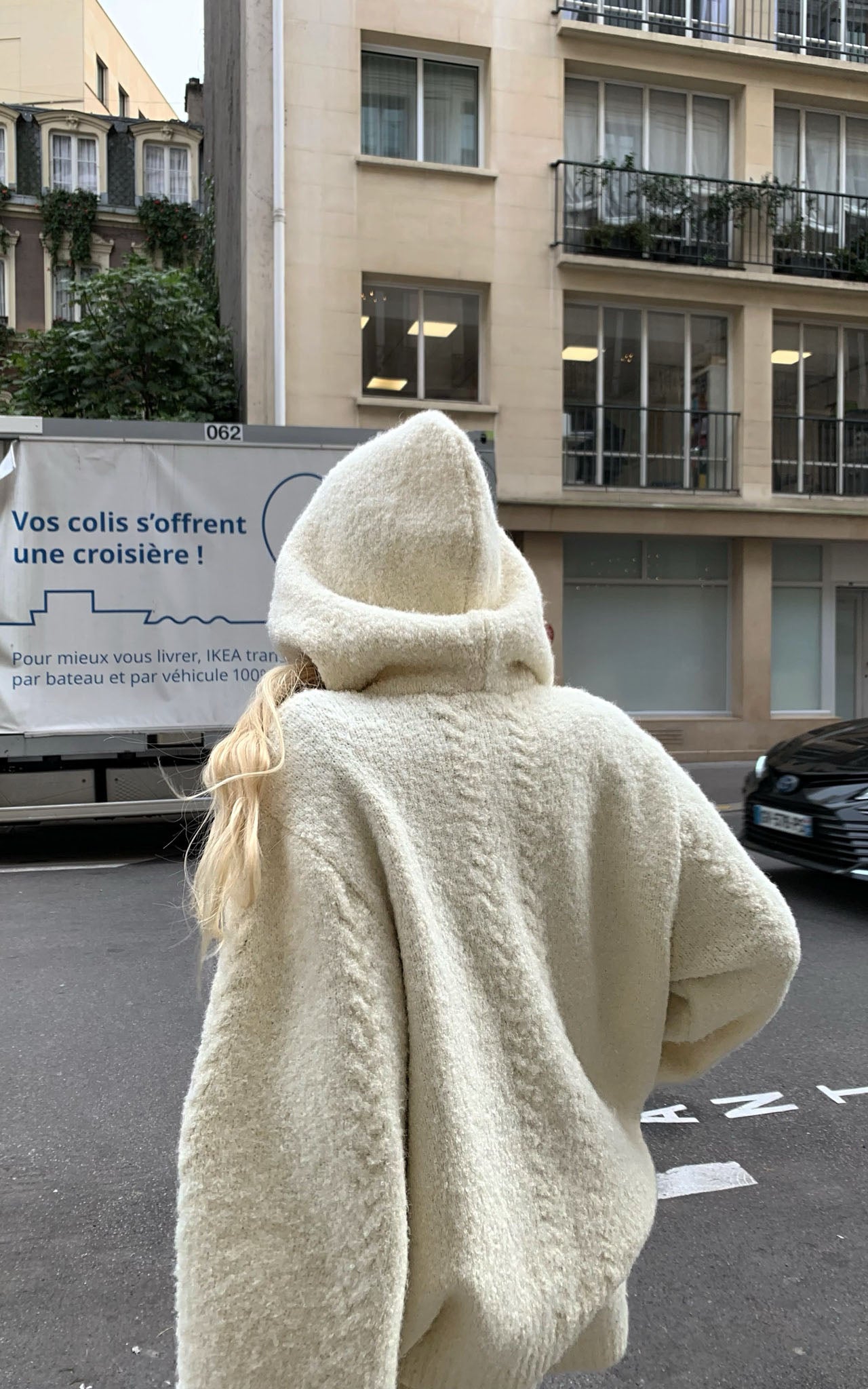 Rase le sol Oversized Fuzzy Hoodie Set - PINKPARKS