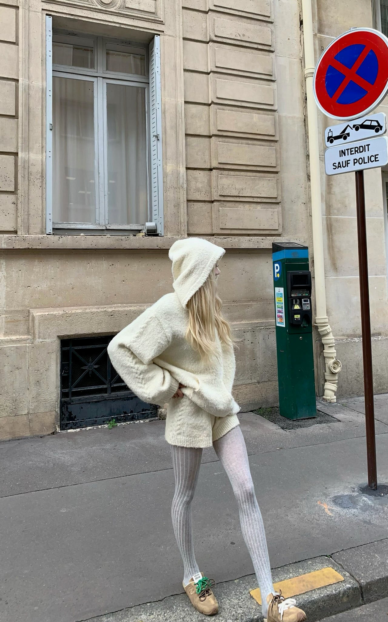 Rase le sol Oversized Fuzzy Hoodie Set - PINKPARKS