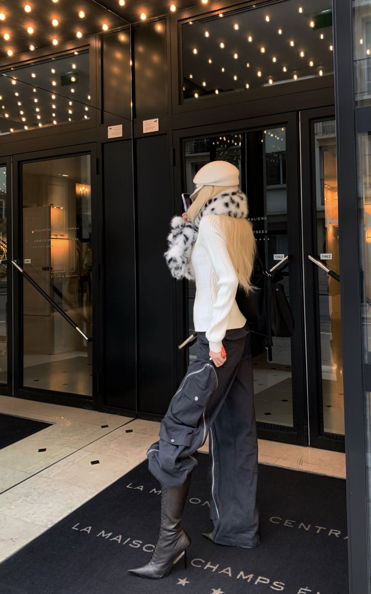 Rase le sol Double Zipper Ribbed Sweater - PINKPARKS