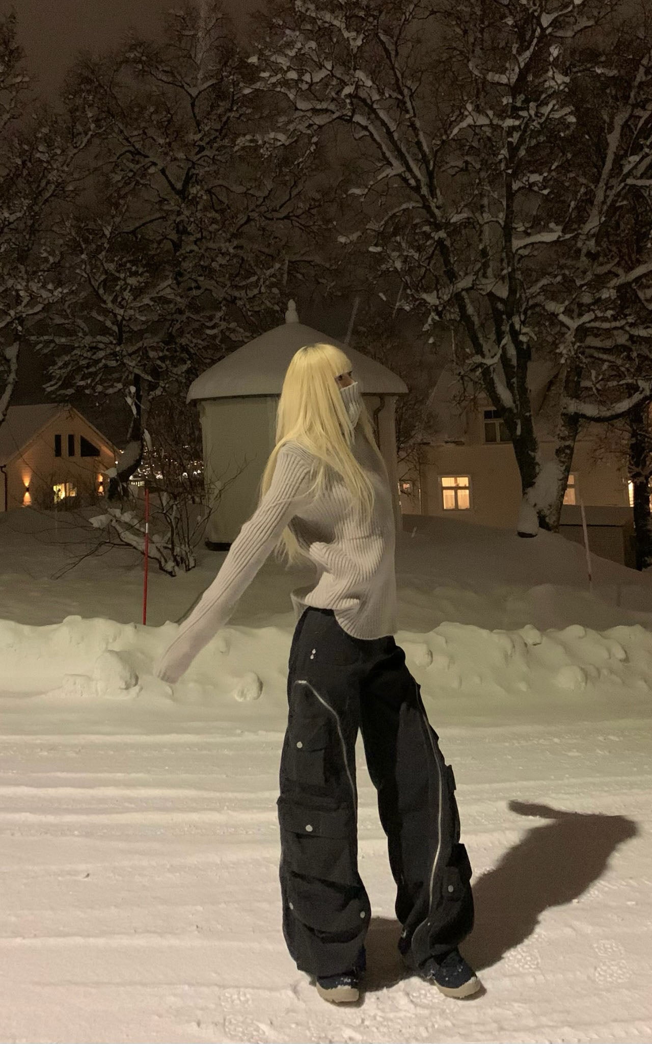 Rase le sol Ribbed High-Neck Sweater - PINKPARKS