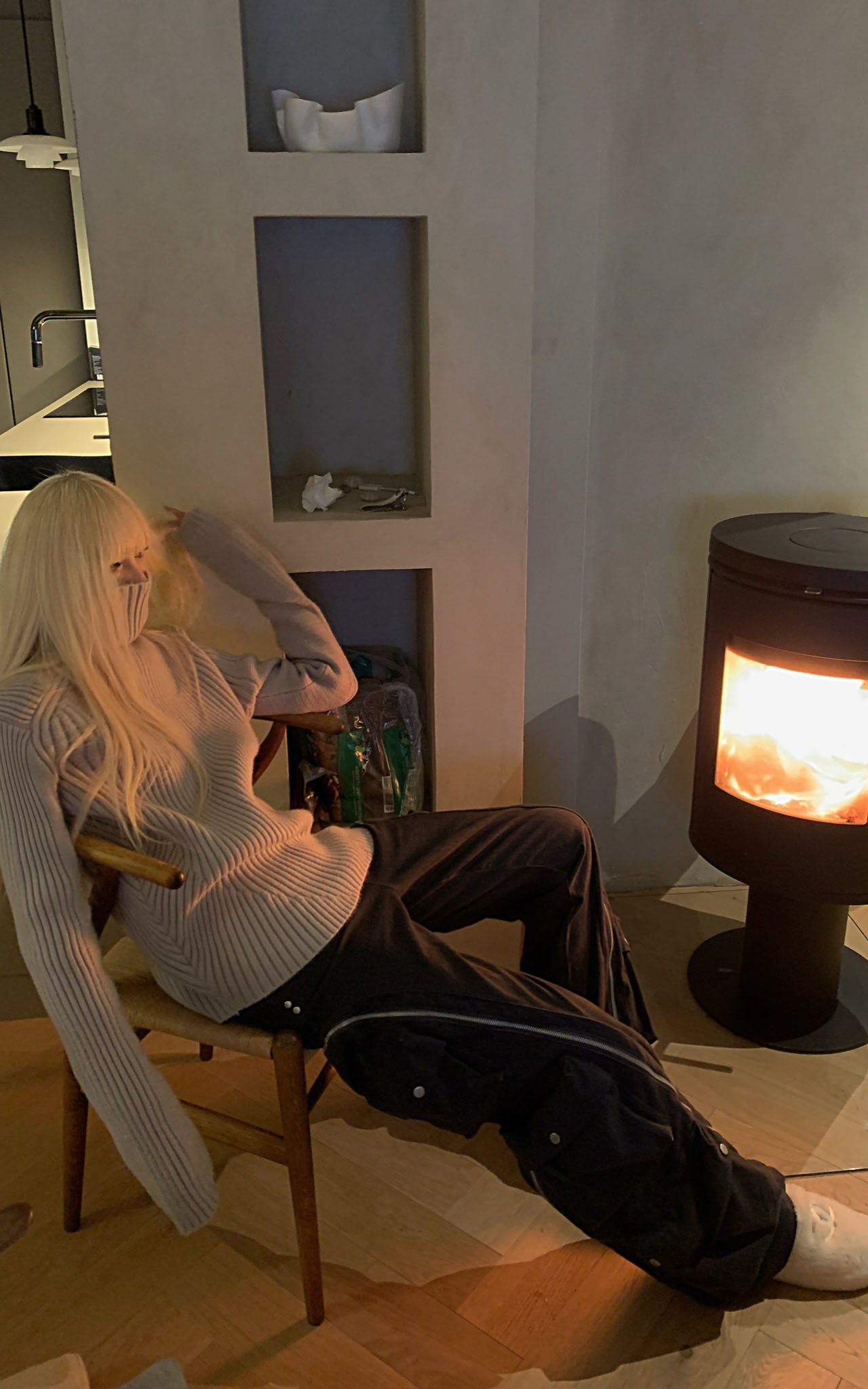 Rase le sol Ribbed High-Neck Sweater - PINKPARKS