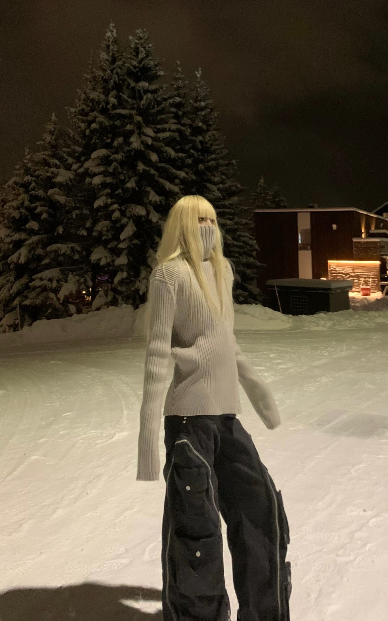 Rase le sol Ribbed High-Neck Sweater - PINKPARKS