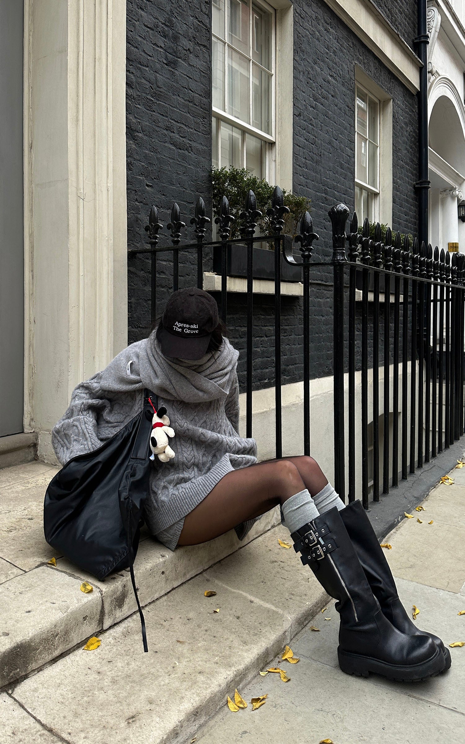 WARDEN EDGE Grey Lazy Chic Sweater Set - PINKPARKS