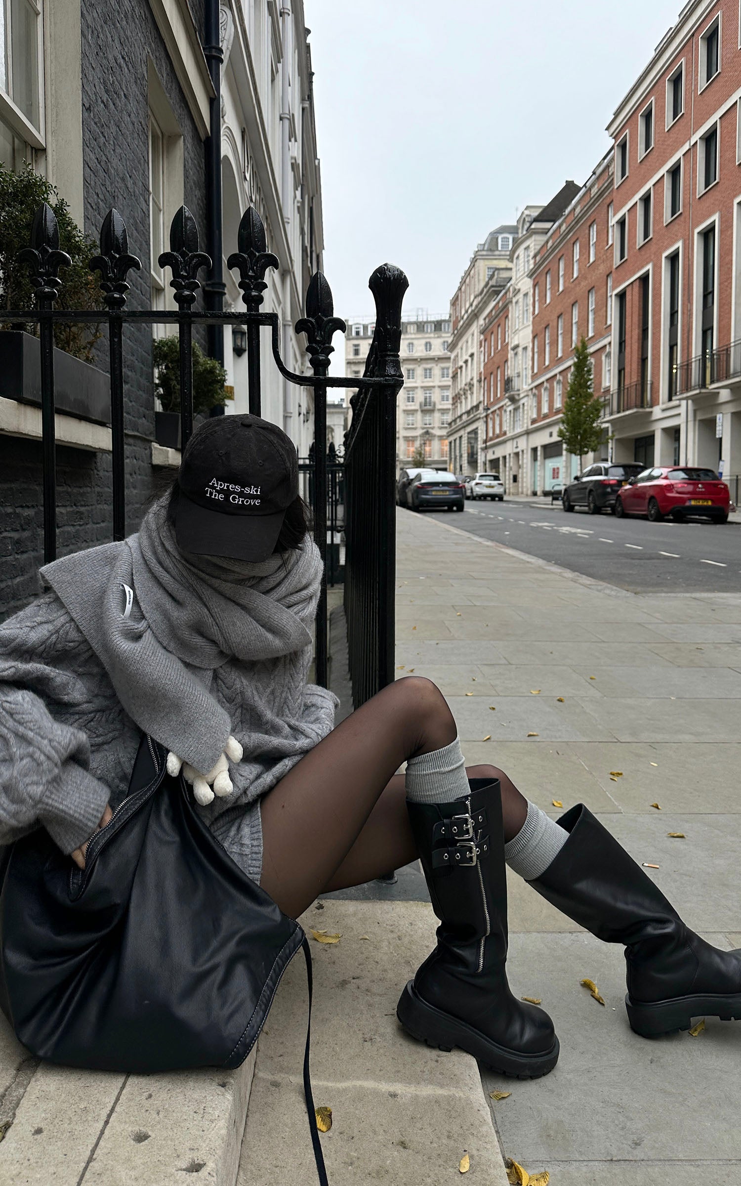 WARDEN EDGE Grey Lazy Chic Sweater Set - PINKPARKS