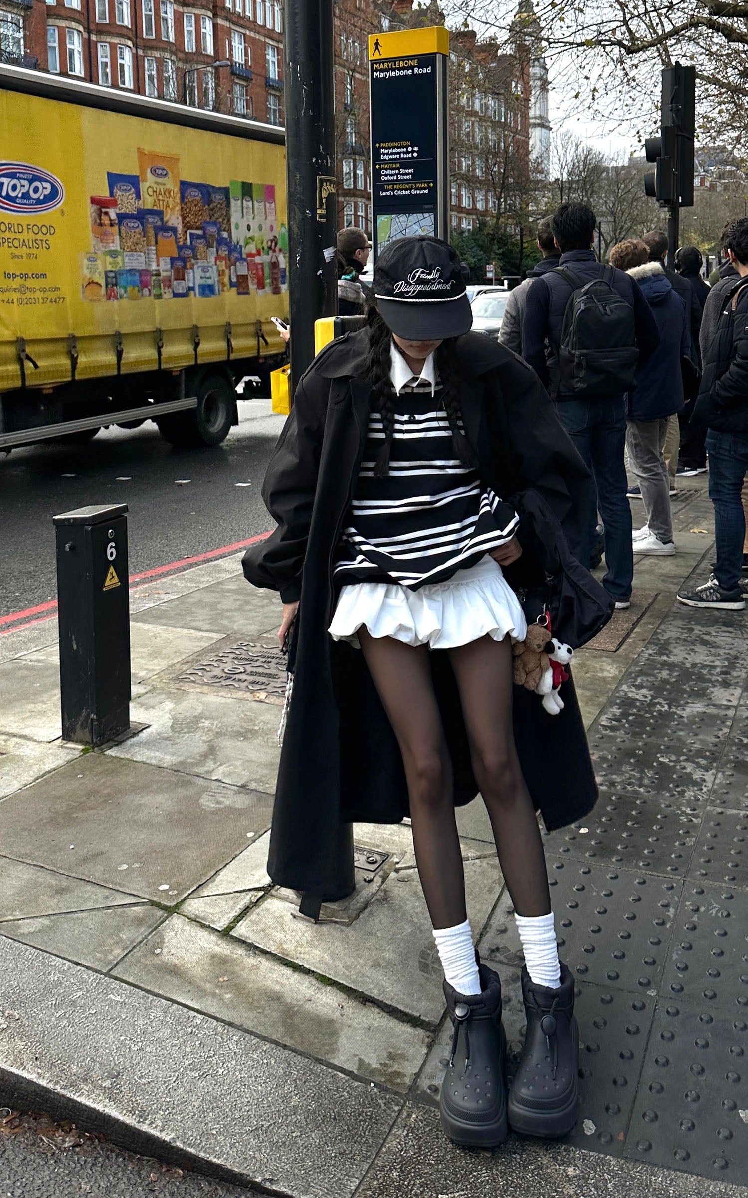 WARDEN EDGE Black Striped Polo Knit T-Shirt - PINKPARKS