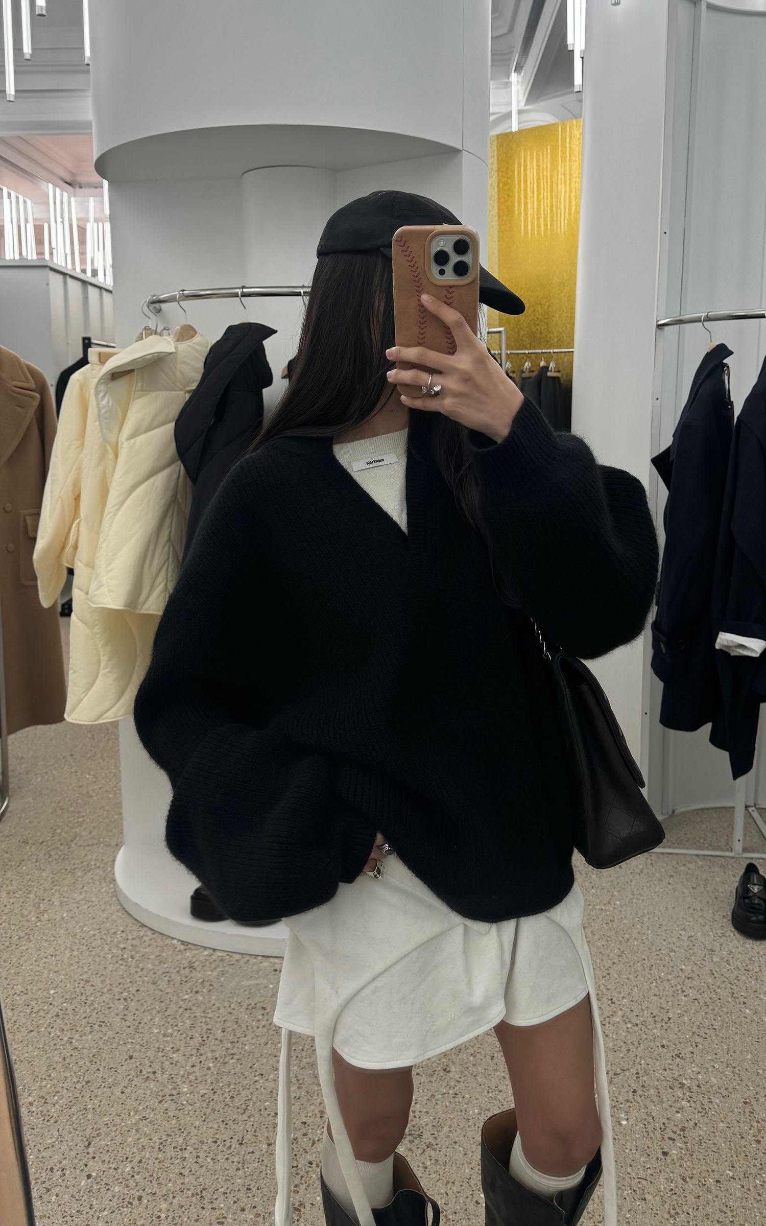 WARDEN EDGE Layered V-Neck Knit Sweater - PINKPARKS