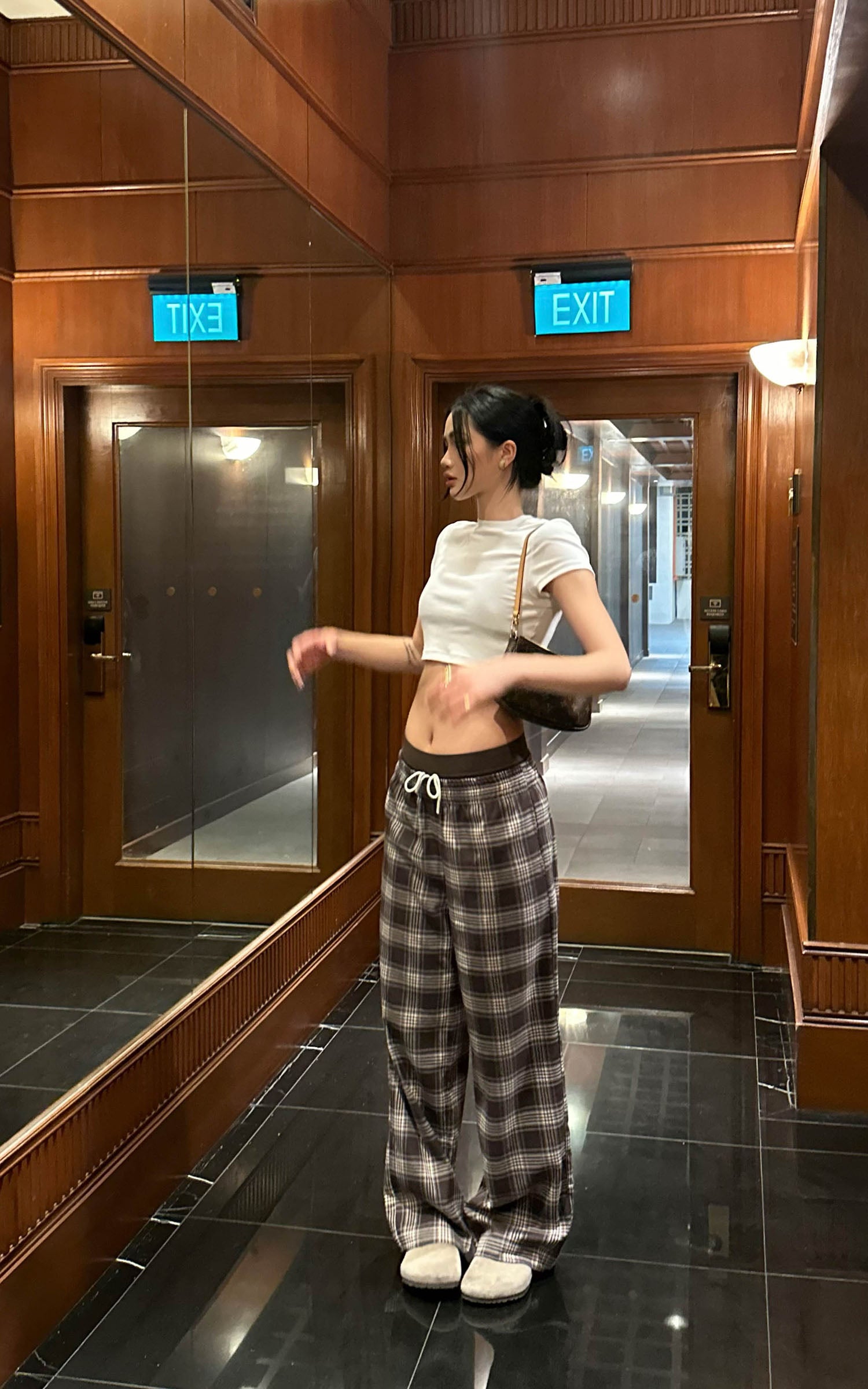 ROVENTE Micro Ribbed Cropped Tee - PINKPARKS