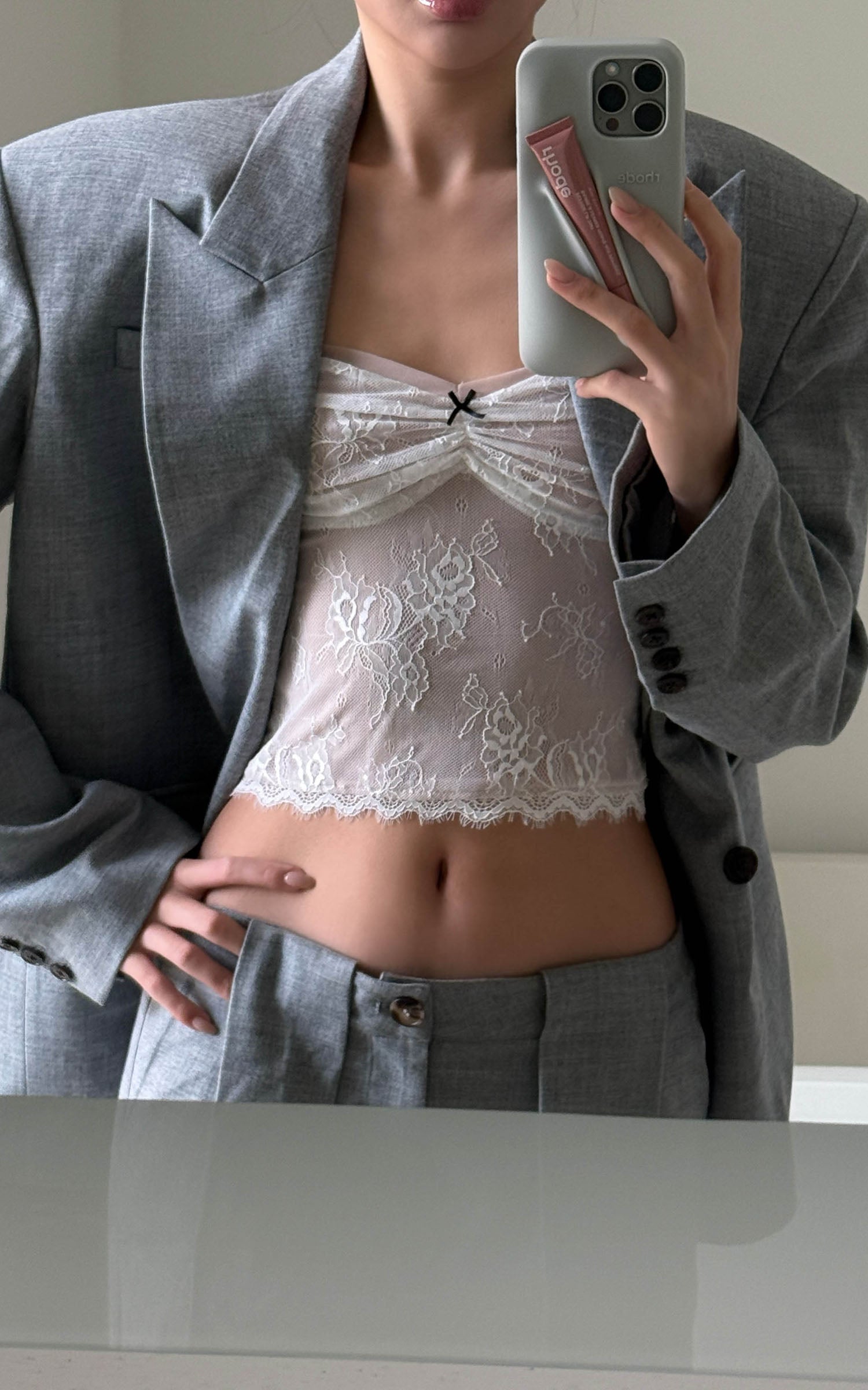 ROVENTE Lace Sheer Camisole - PINKPARKS