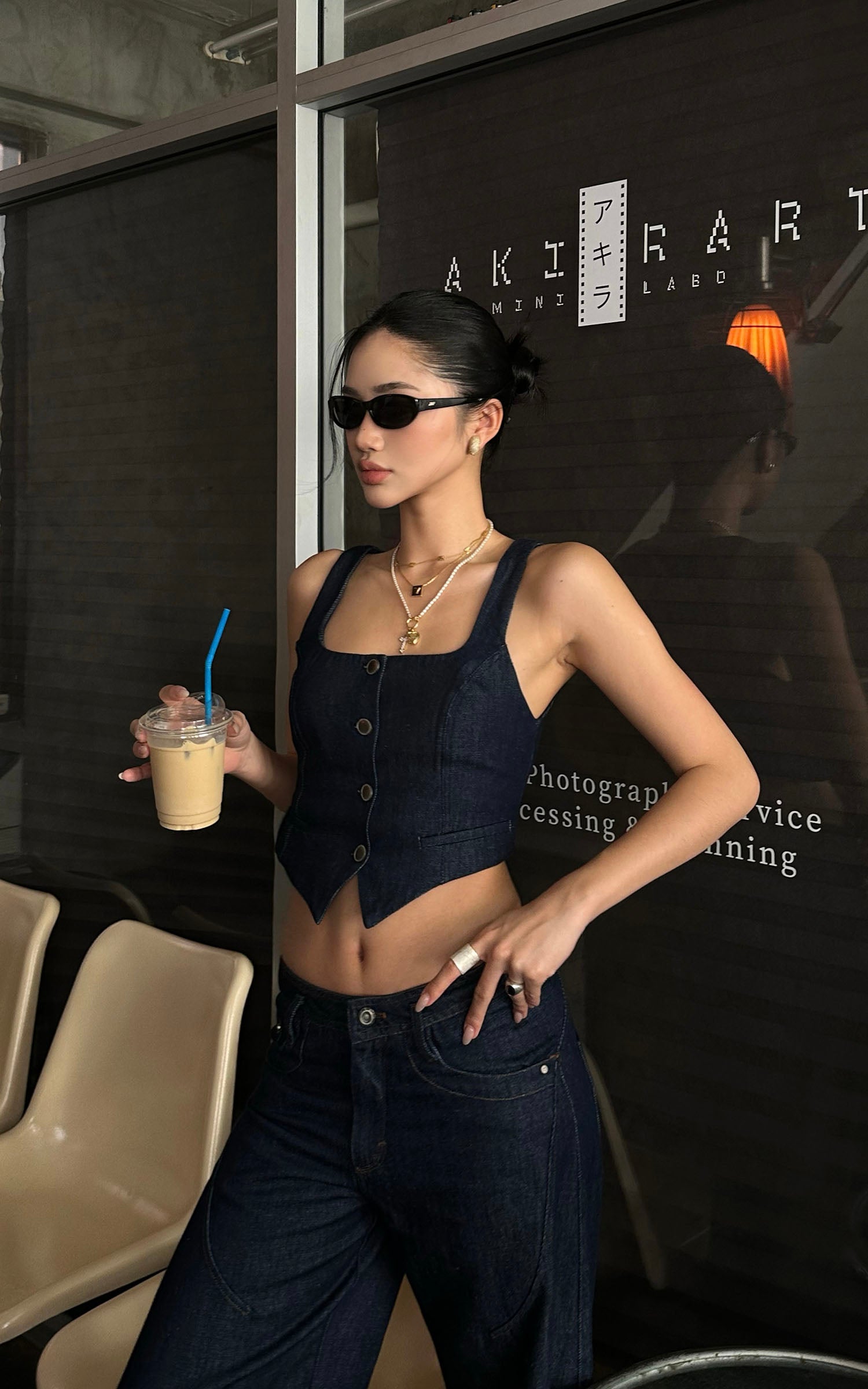 ROVENTE Sculpted Balloon Denim Trousers - PINKPARKS