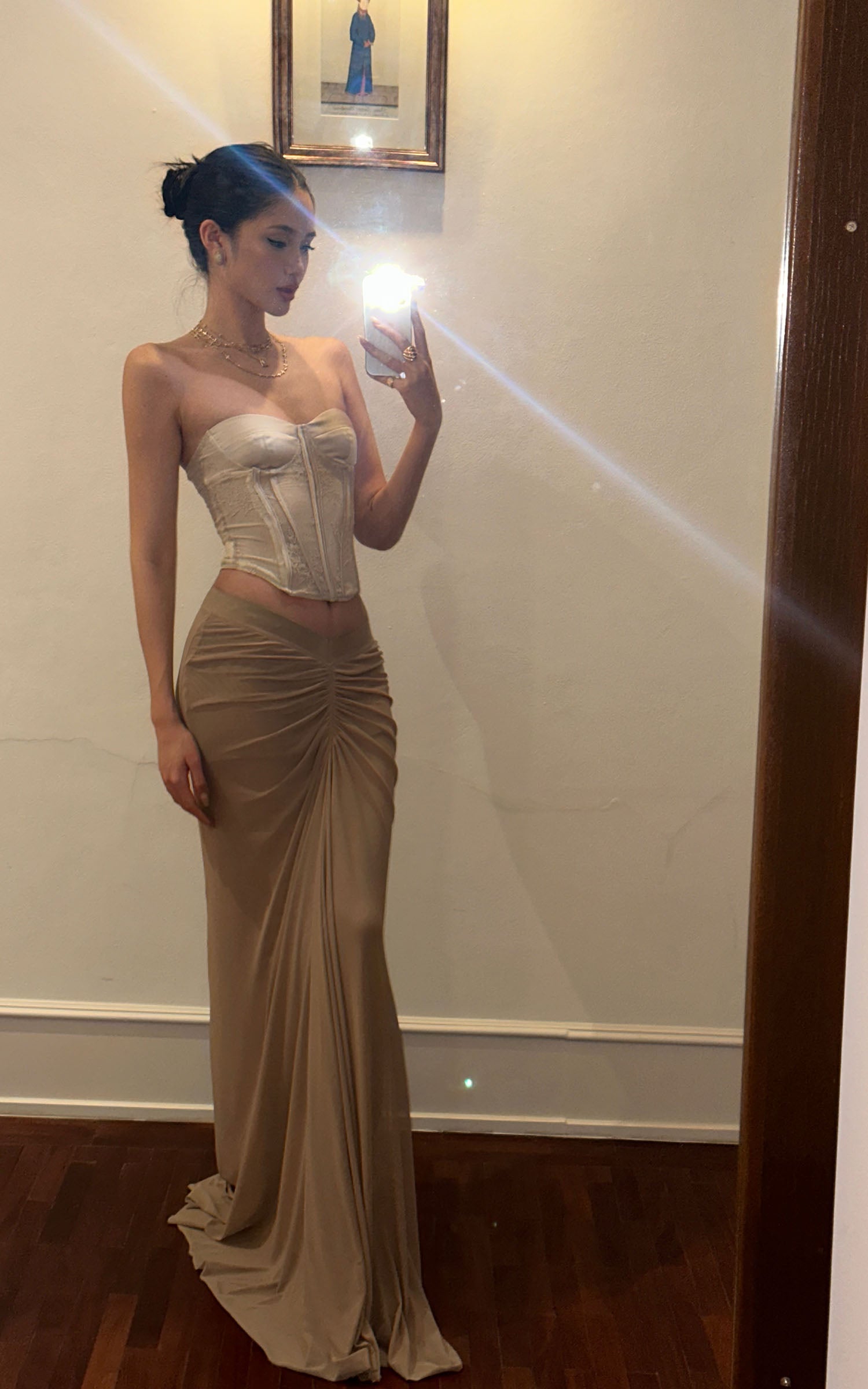 ROVENTE Lace Corset Bustier Top - PINKPARKS