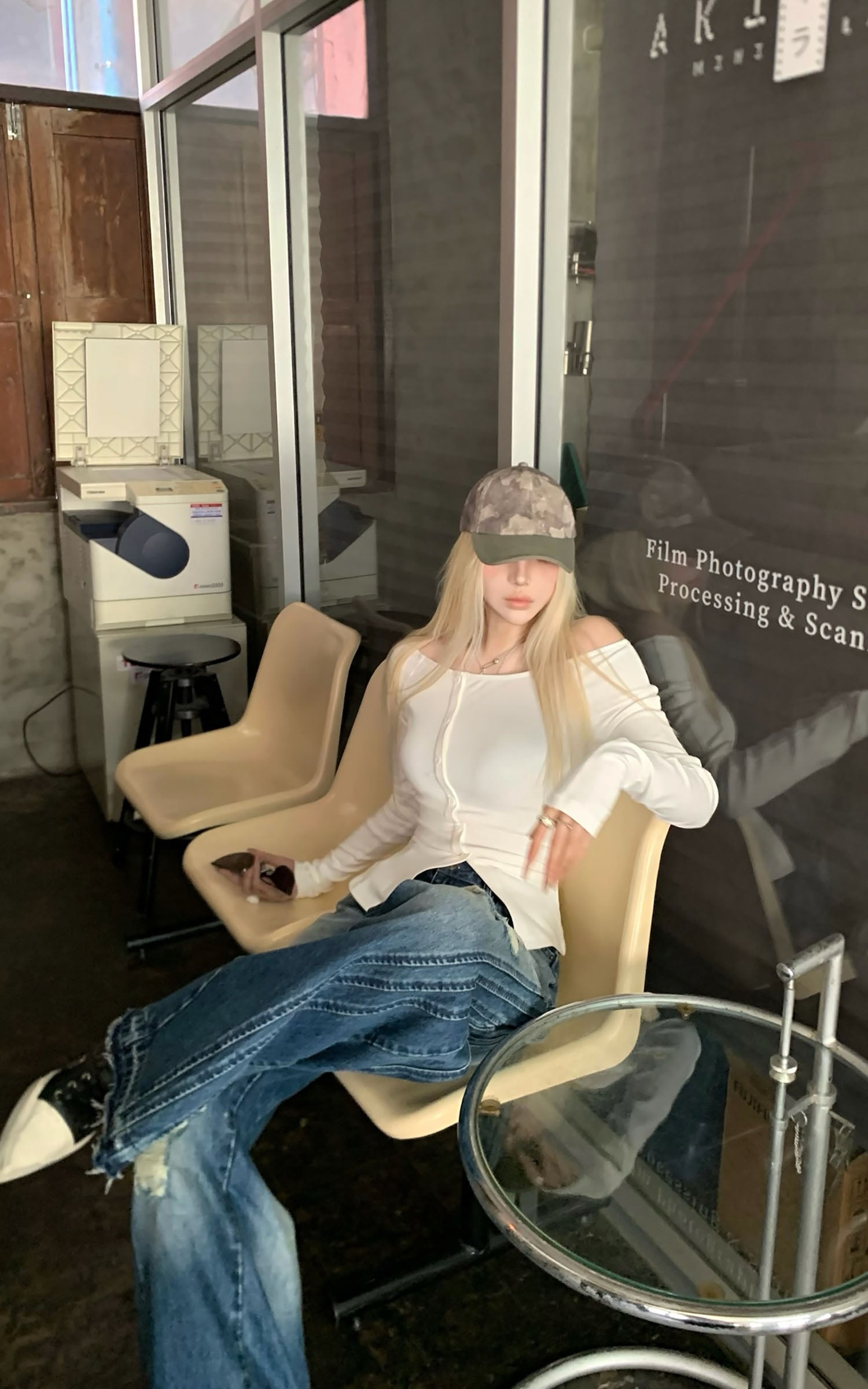 Rase Le Sol Vintage Washed Ripped Jeans - PINKPARKS