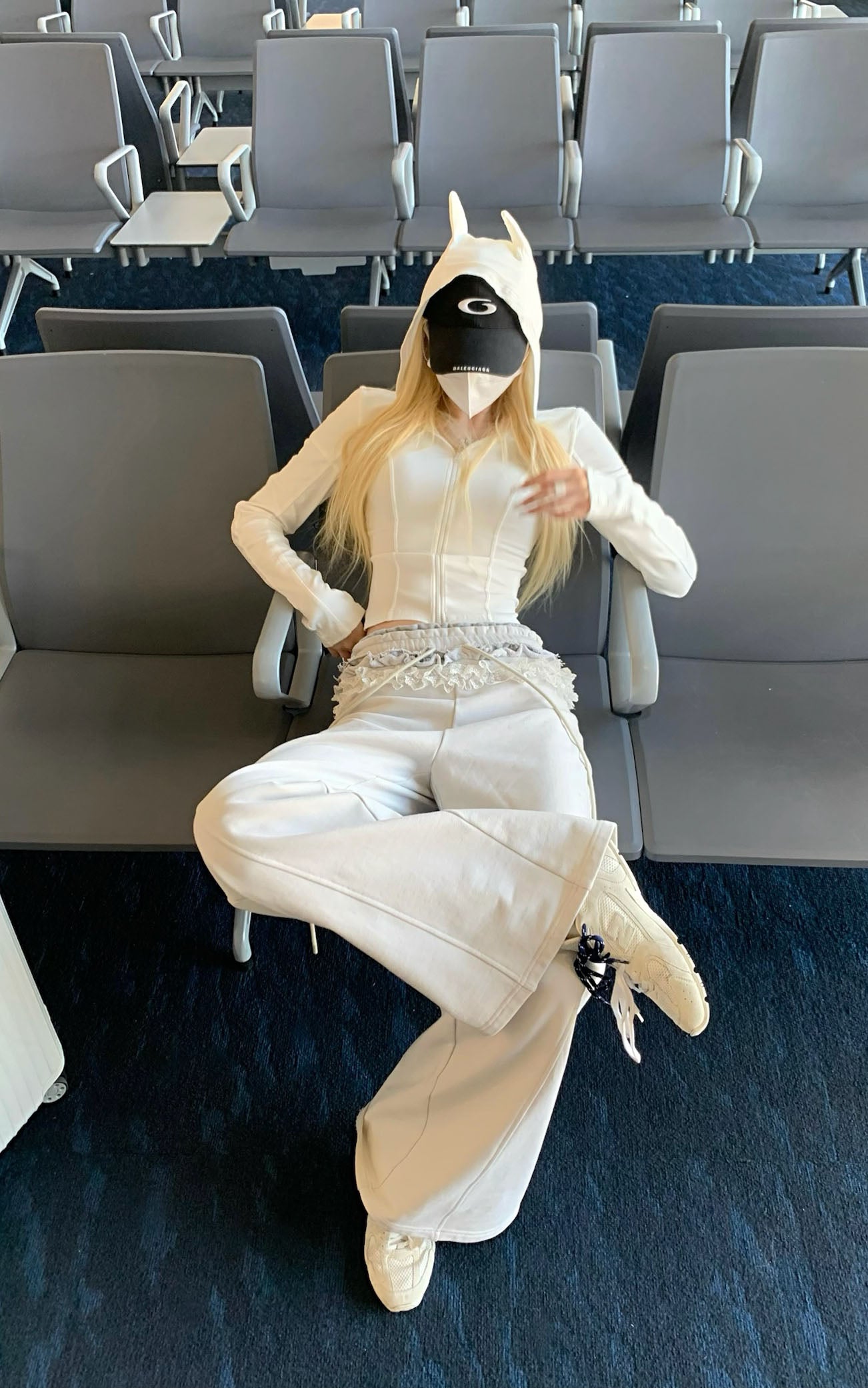 Rase le sol Double Waistband Lace-Trimmed Wide-Leg Pants - PINKPARKS