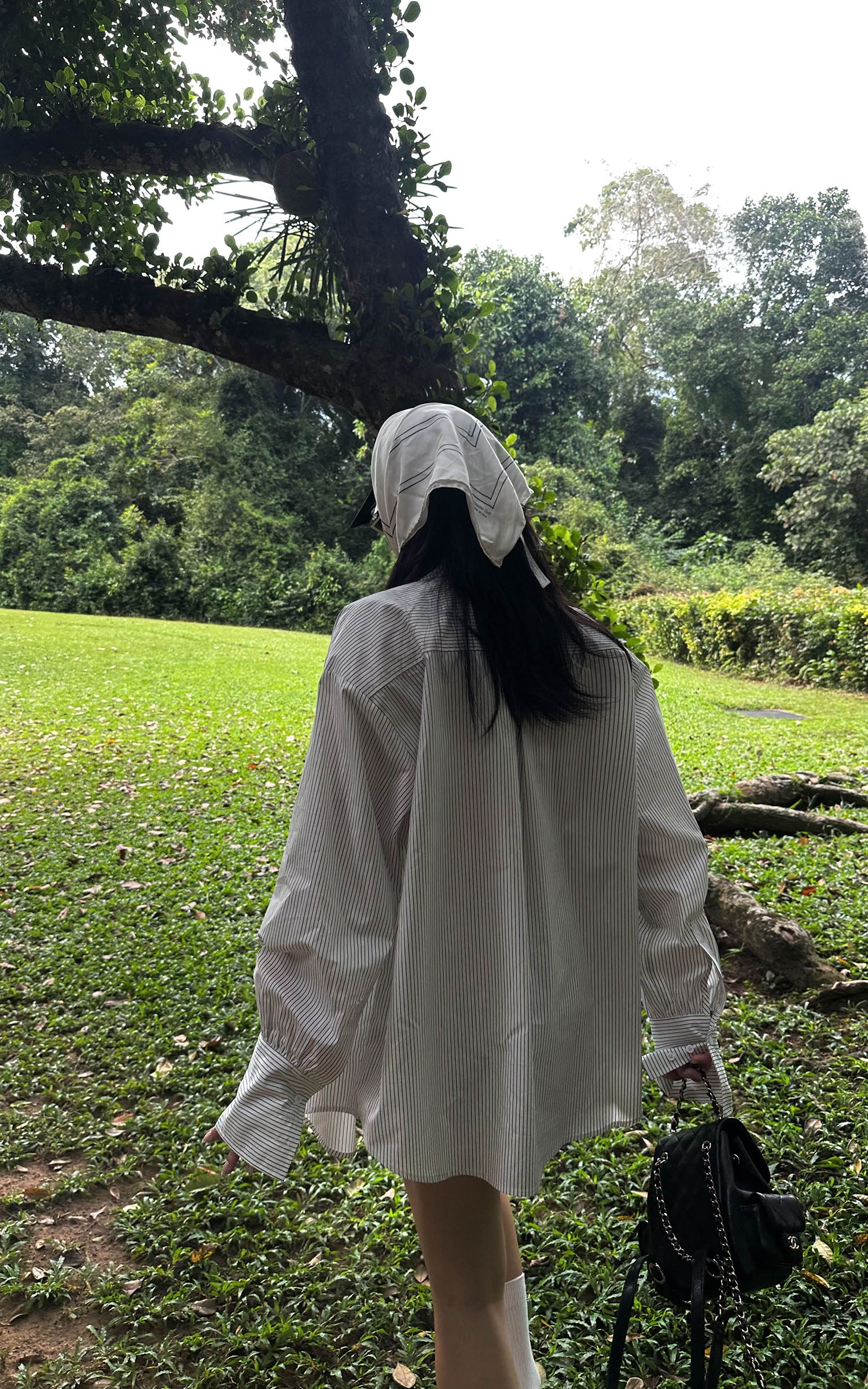 ROVENTE Striped Cotton Three-Piece Lounge Set - PINKPARKS