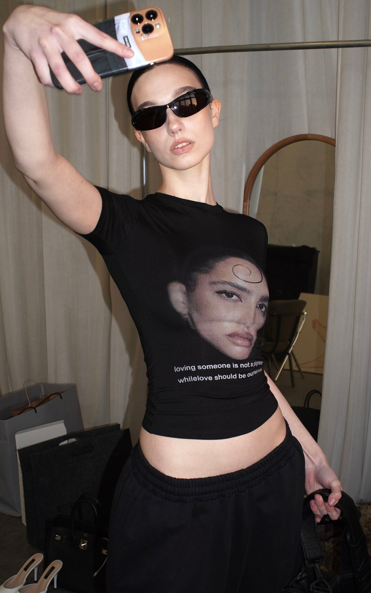 0122stepll グラフィックベビーティー