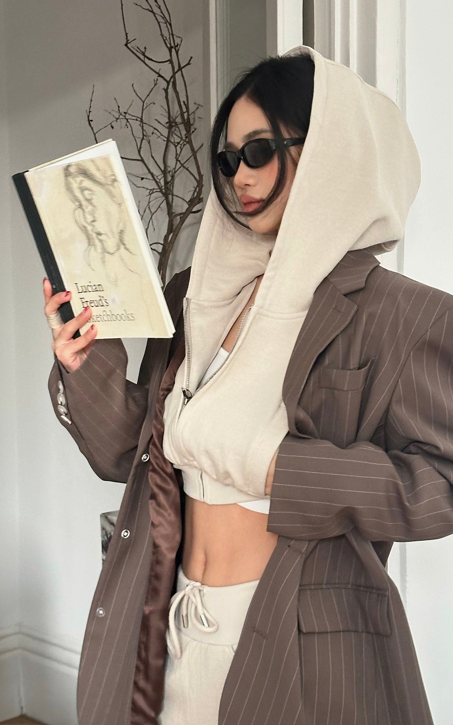 ROVENTE Wide-Leg Drawstring Sweatpants - PINKPARKS