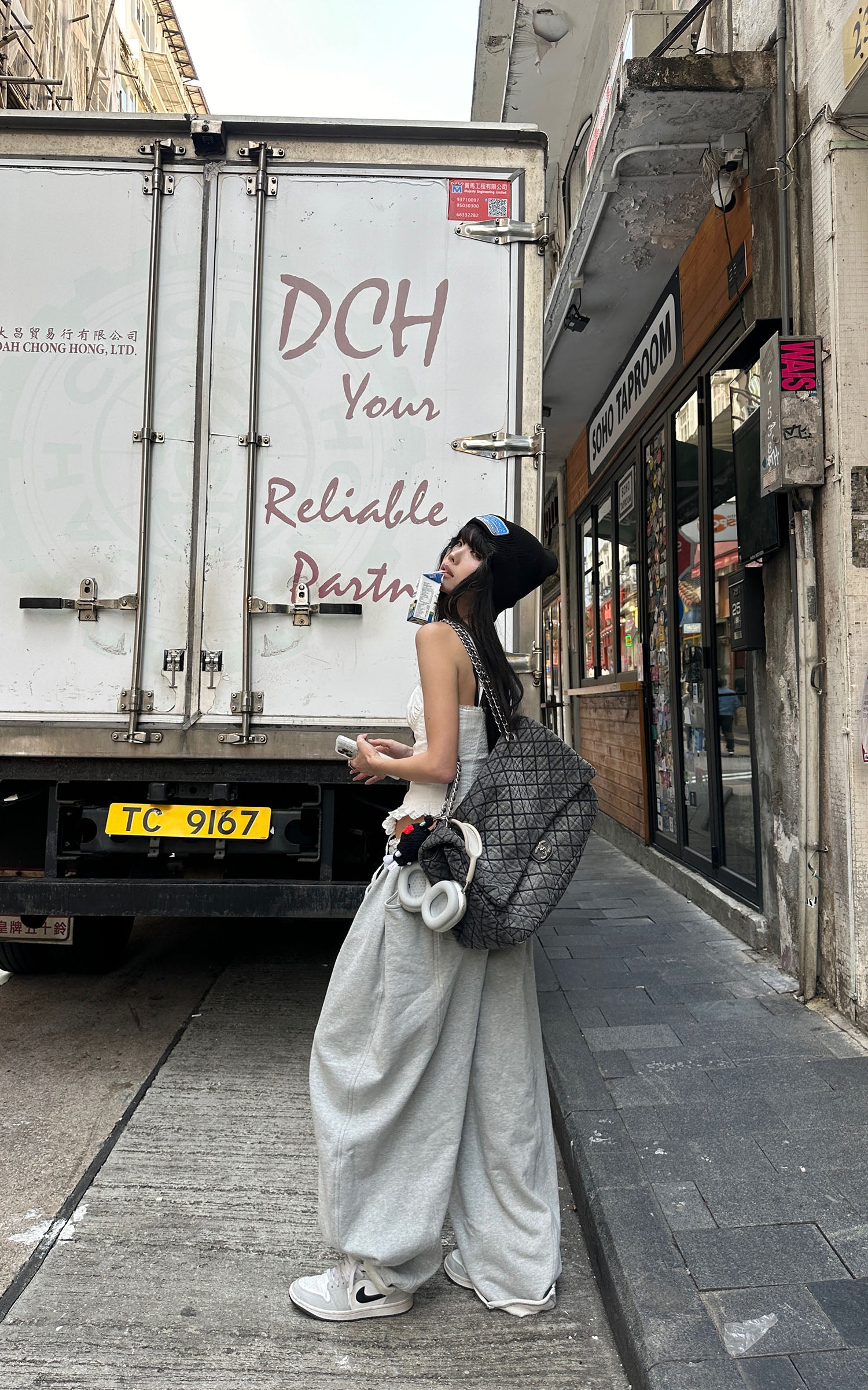 WARDEN EDGE Drawstring Casual Wide-Leg Sweatpants - PINKPARKS