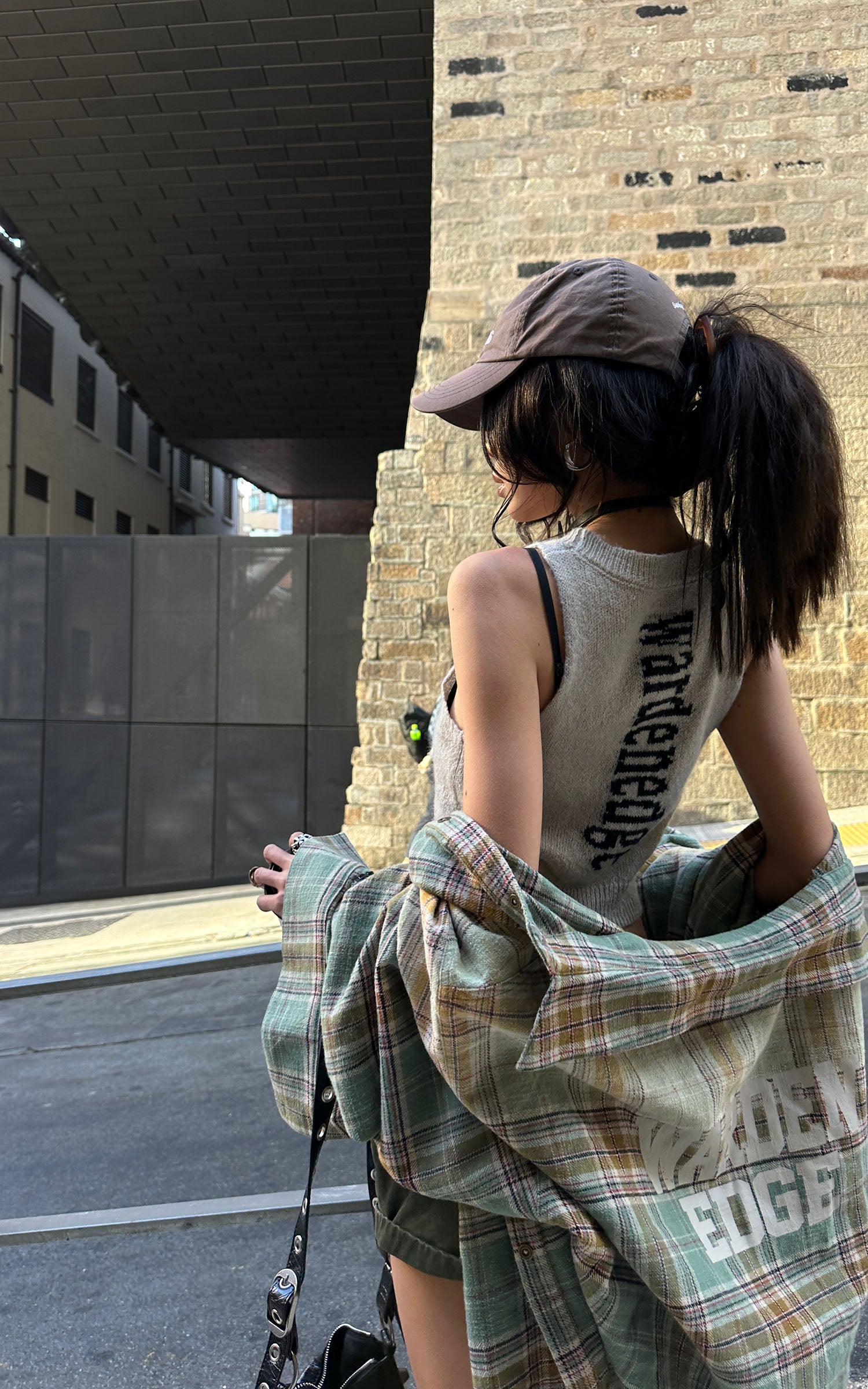 WARDEN EDGE Graphic U-Neck Knit Tank - PINKPARKS