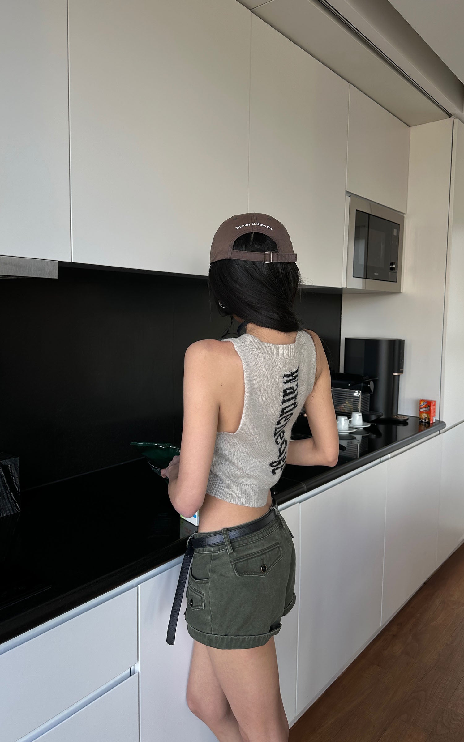 WARDEN EDGE Graphic U-Neck Knit Tank - PINKPARKS