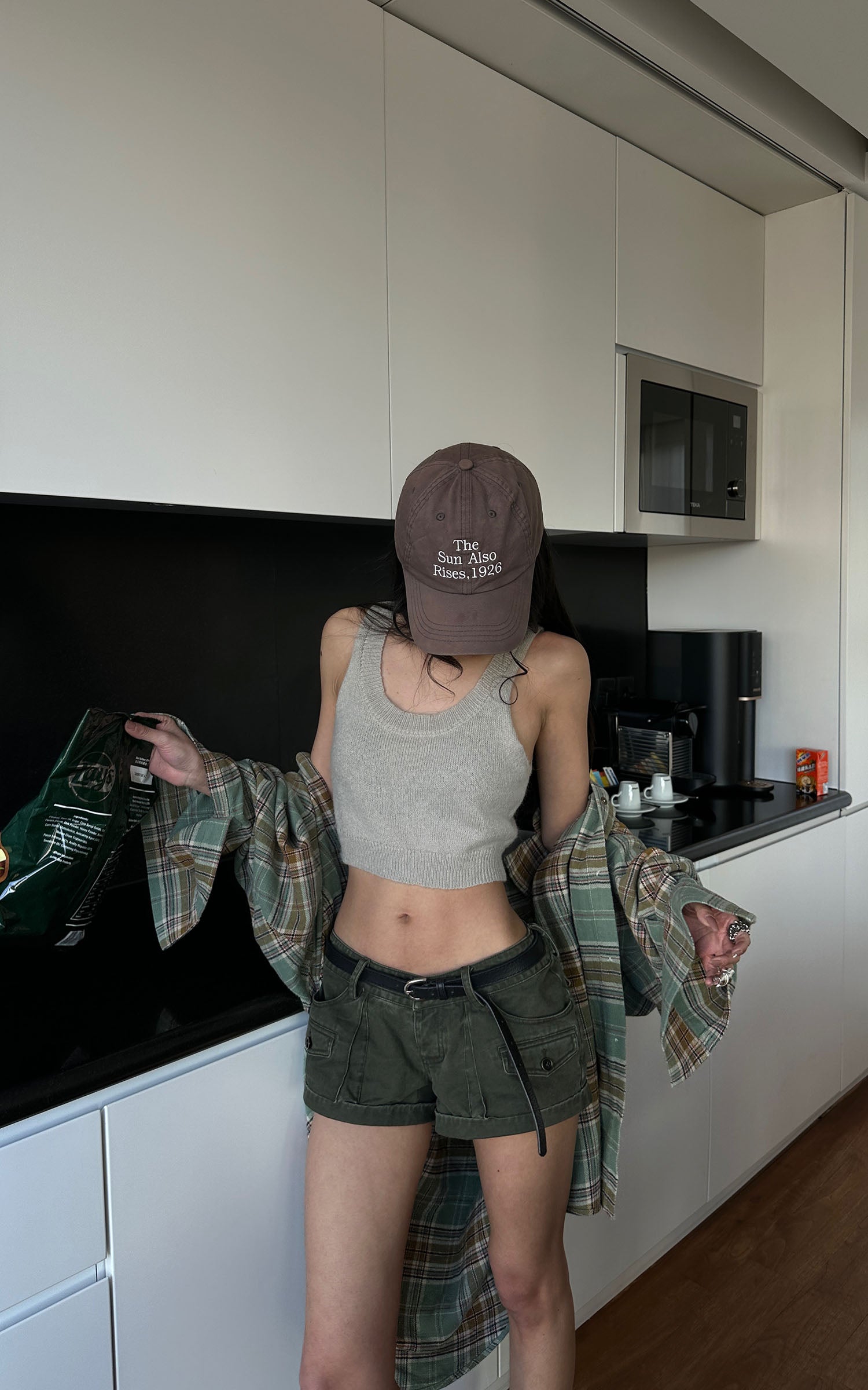 WARDEN EDGE Graphic U-Neck Knit Tank - PINKPARKS