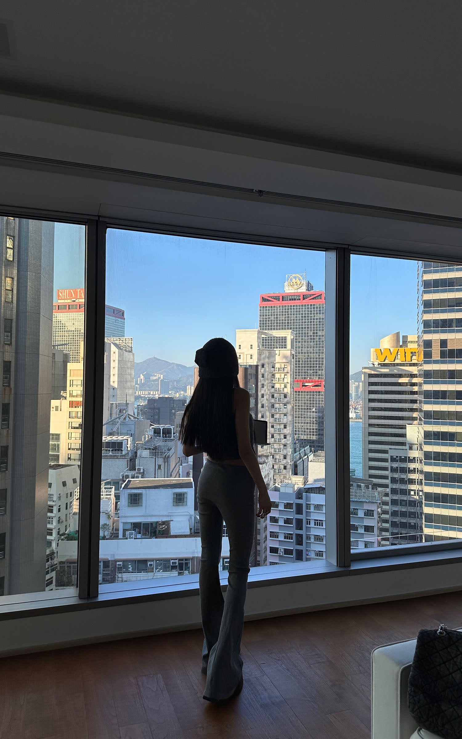 WARDEN EDGE Ribbed Knit Flared Pants &amp; Cropped Camisole Set - PINKPARKS