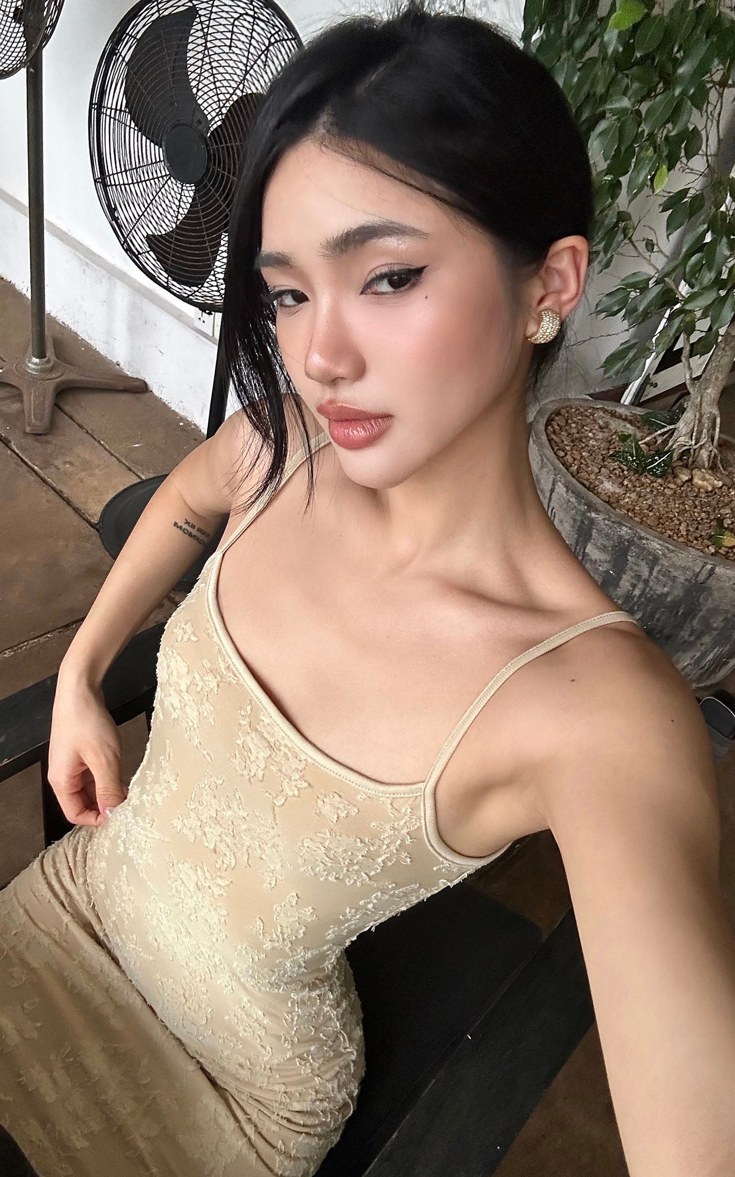 ROVENTE Floral Lace Sculpted Slip Maxi Dress - PINKPARKS