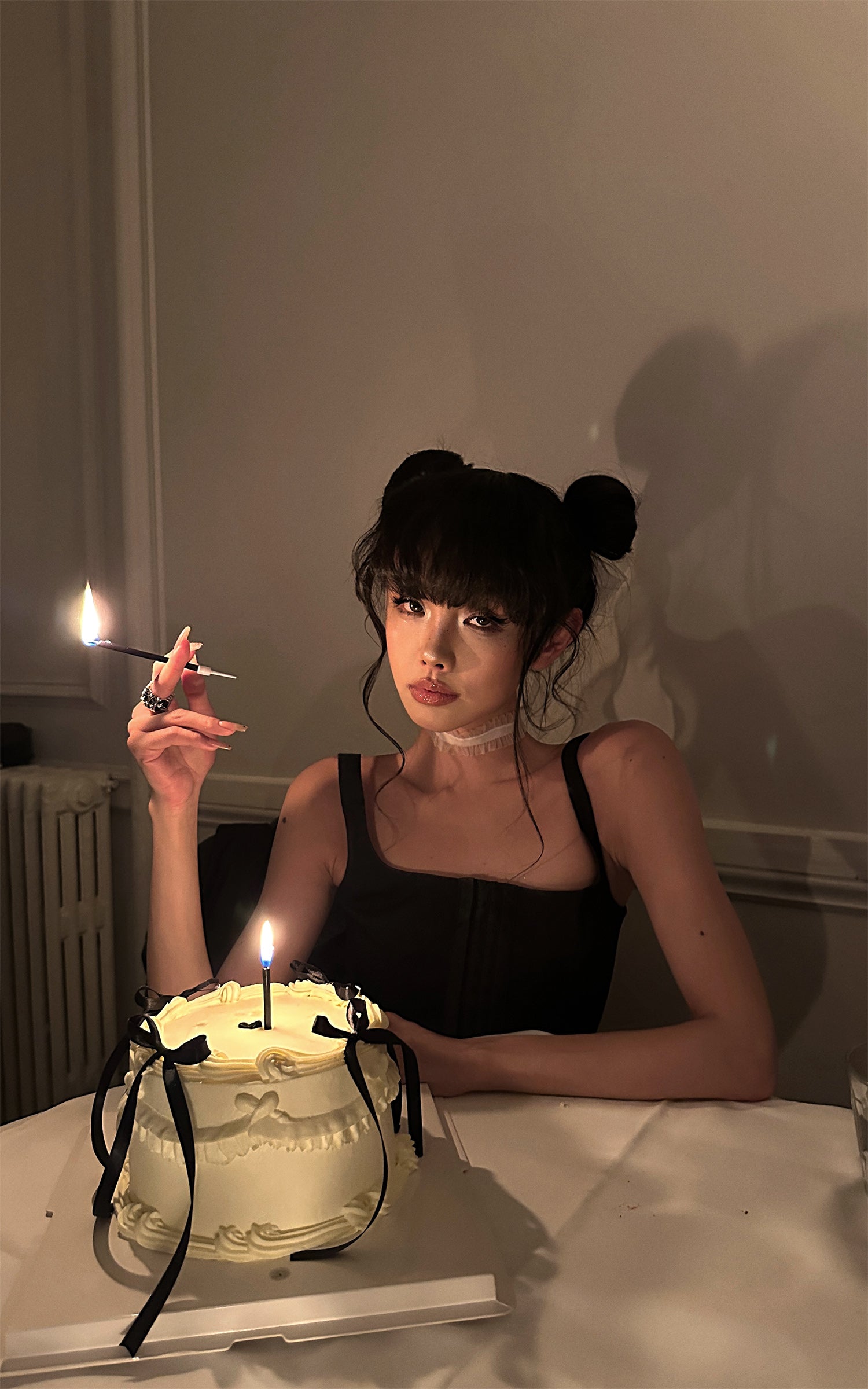 WARDEN EDGE French-Inspired Corset Puff Dress - PINKPARKS