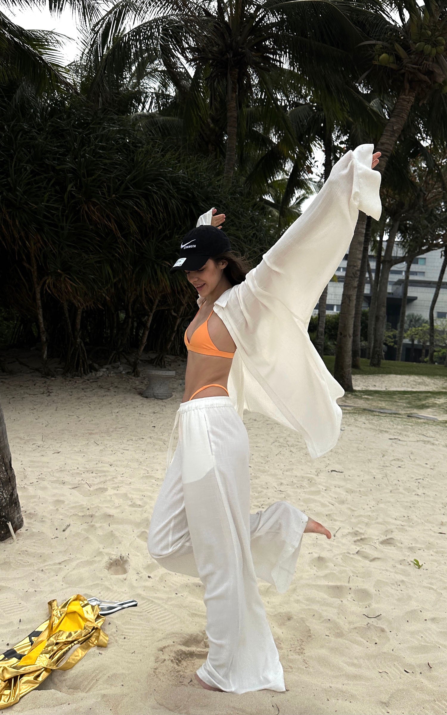 0122stepll リネンシャツ＆リラックスパンツセット