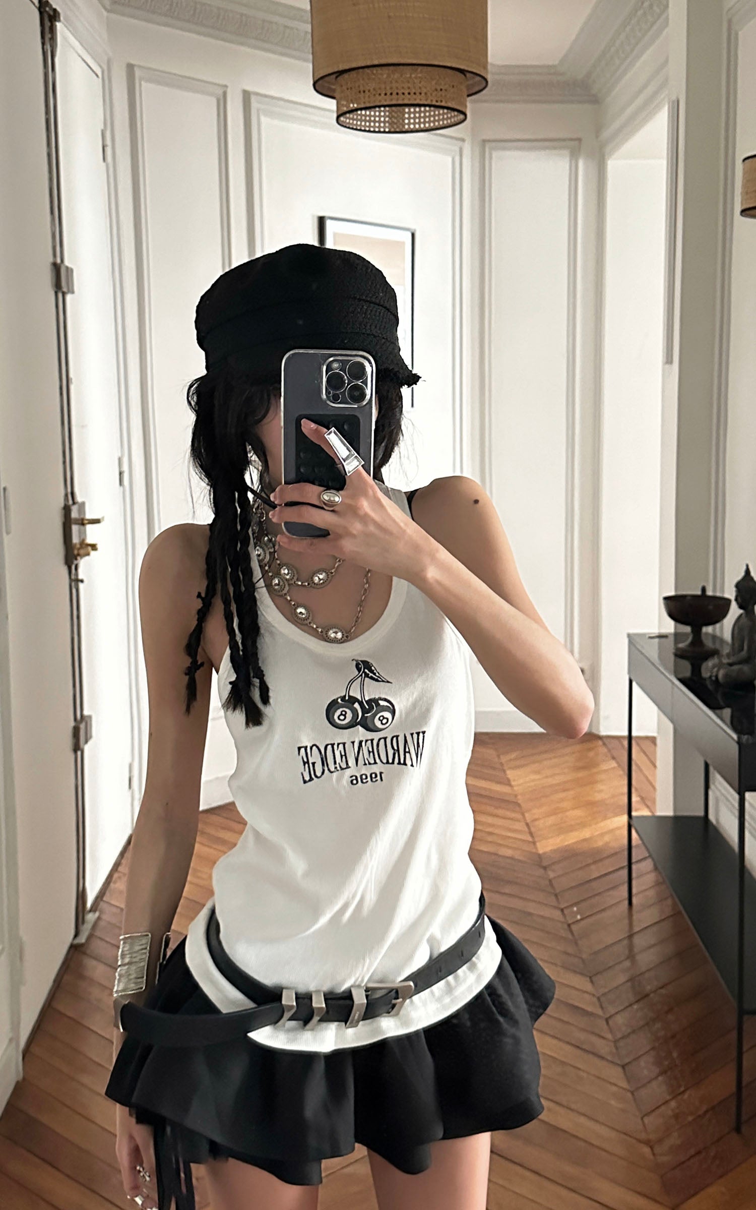 WARDEN EDGE Black Pleated Mini Skirt - PINKPARKS