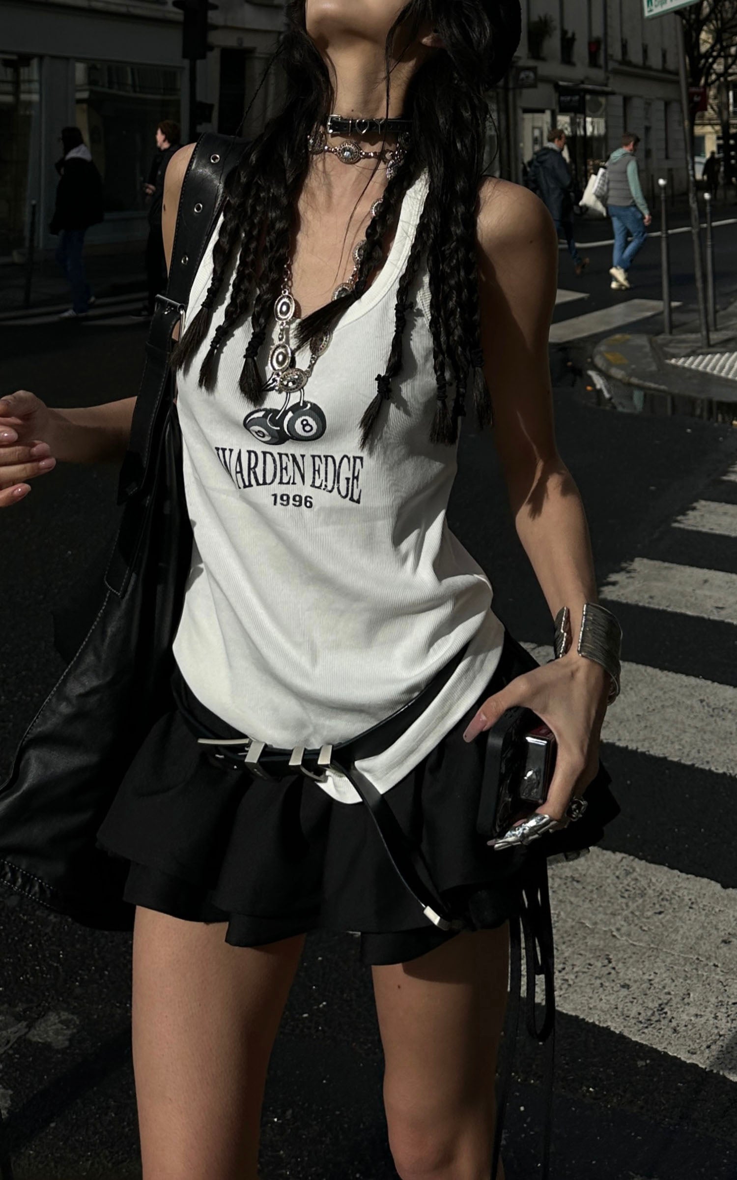 WARDEN EDGE Black Pleated Mini Skirt - PINKPARKS