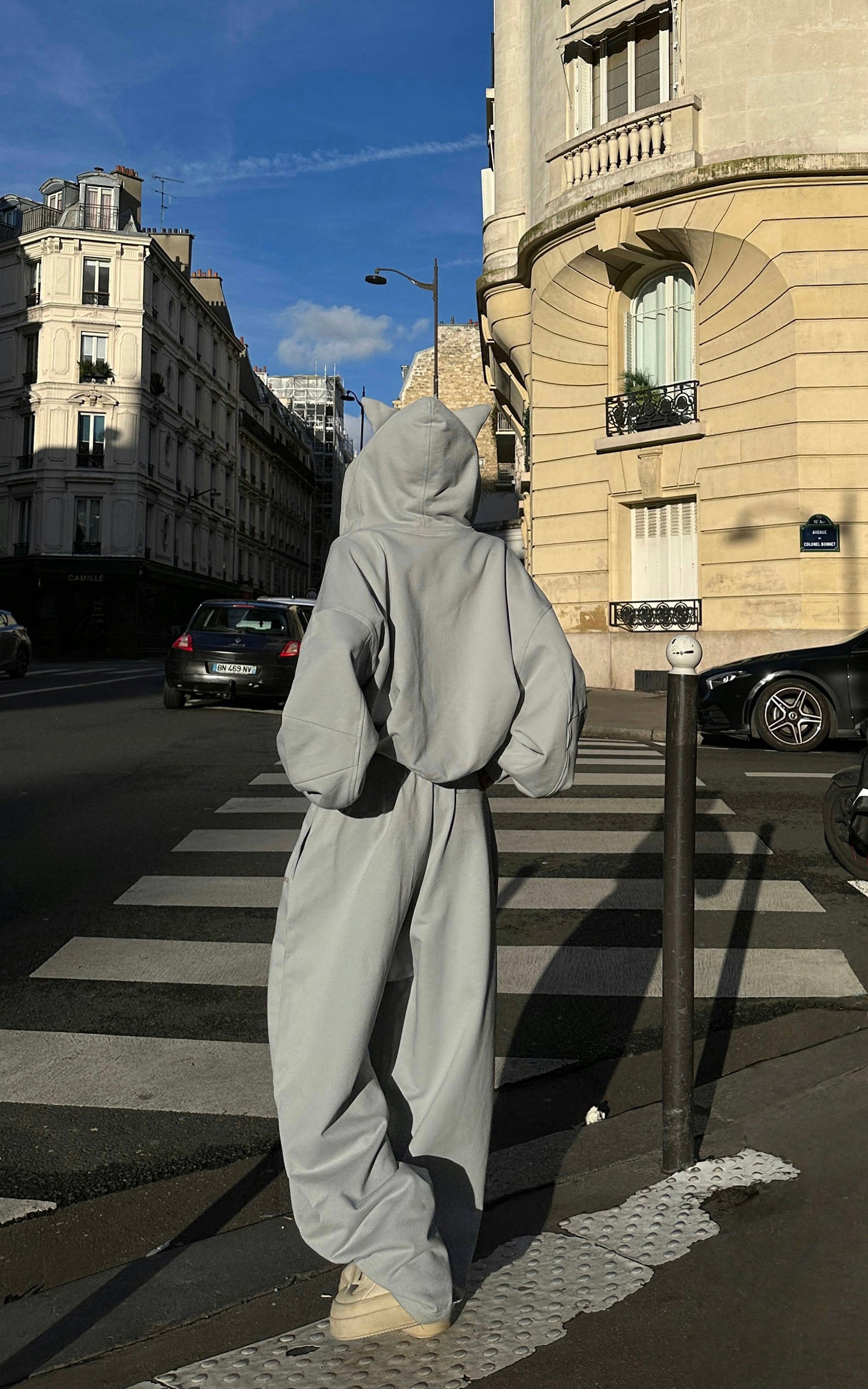 WARDEN EDGE Grey-Blue Hoodie Sweatpants Set - PINKPARKS