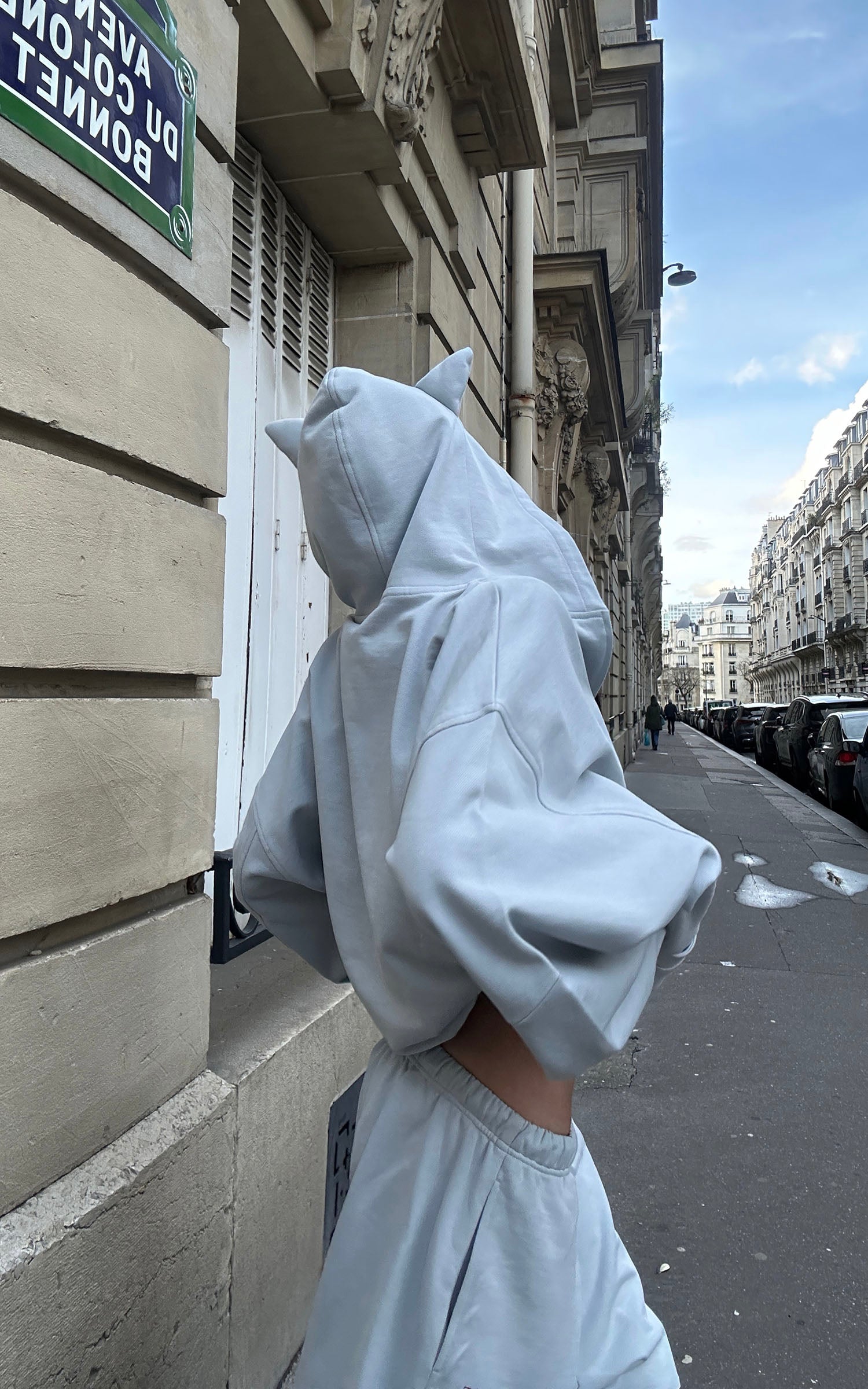 WARDEN EDGE Grey-Blue Hoodie Sweatpants Set - PINKPARKS