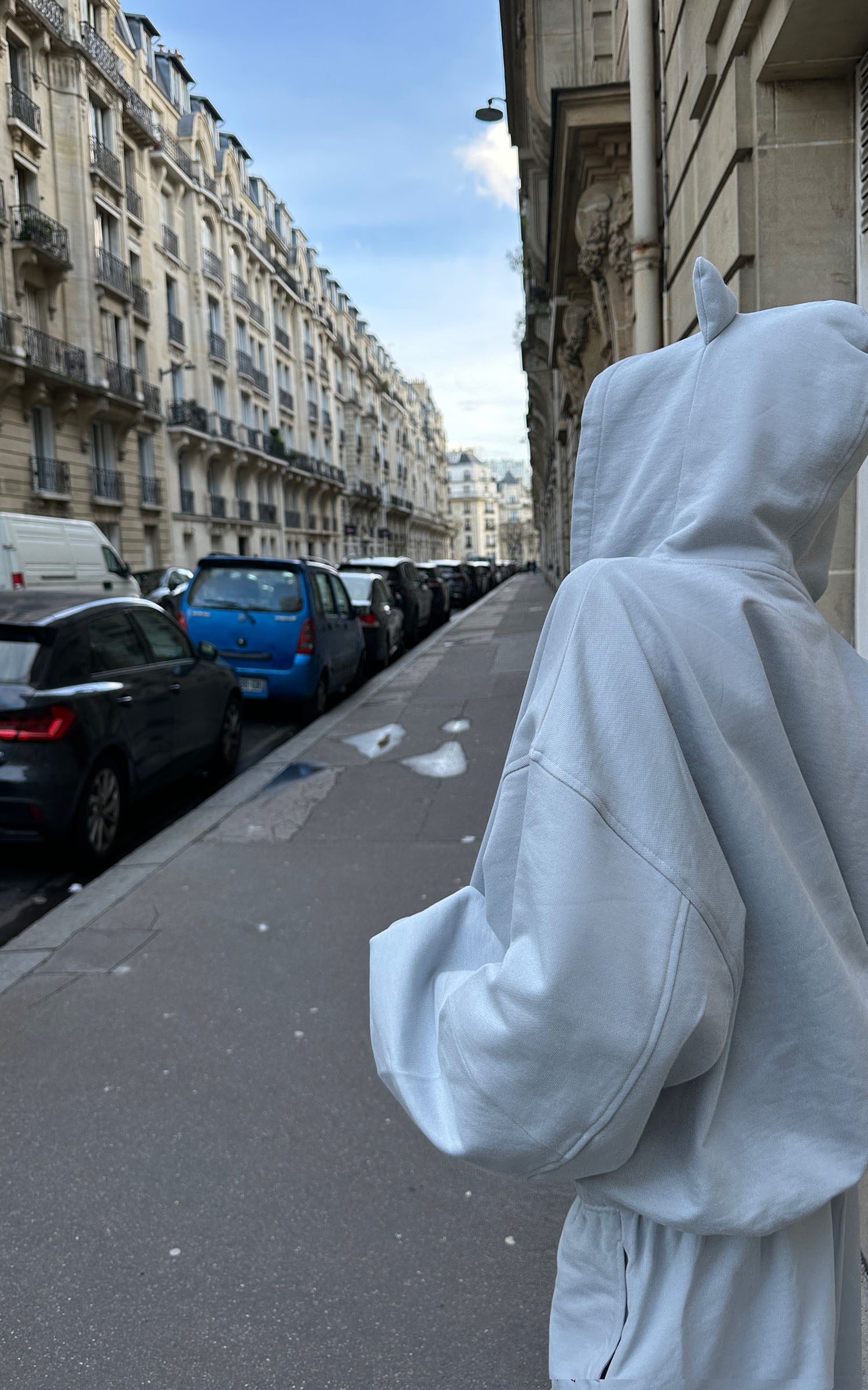 WARDEN EDGE Grey-Blue Hoodie Sweatpants Set - PINKPARKS