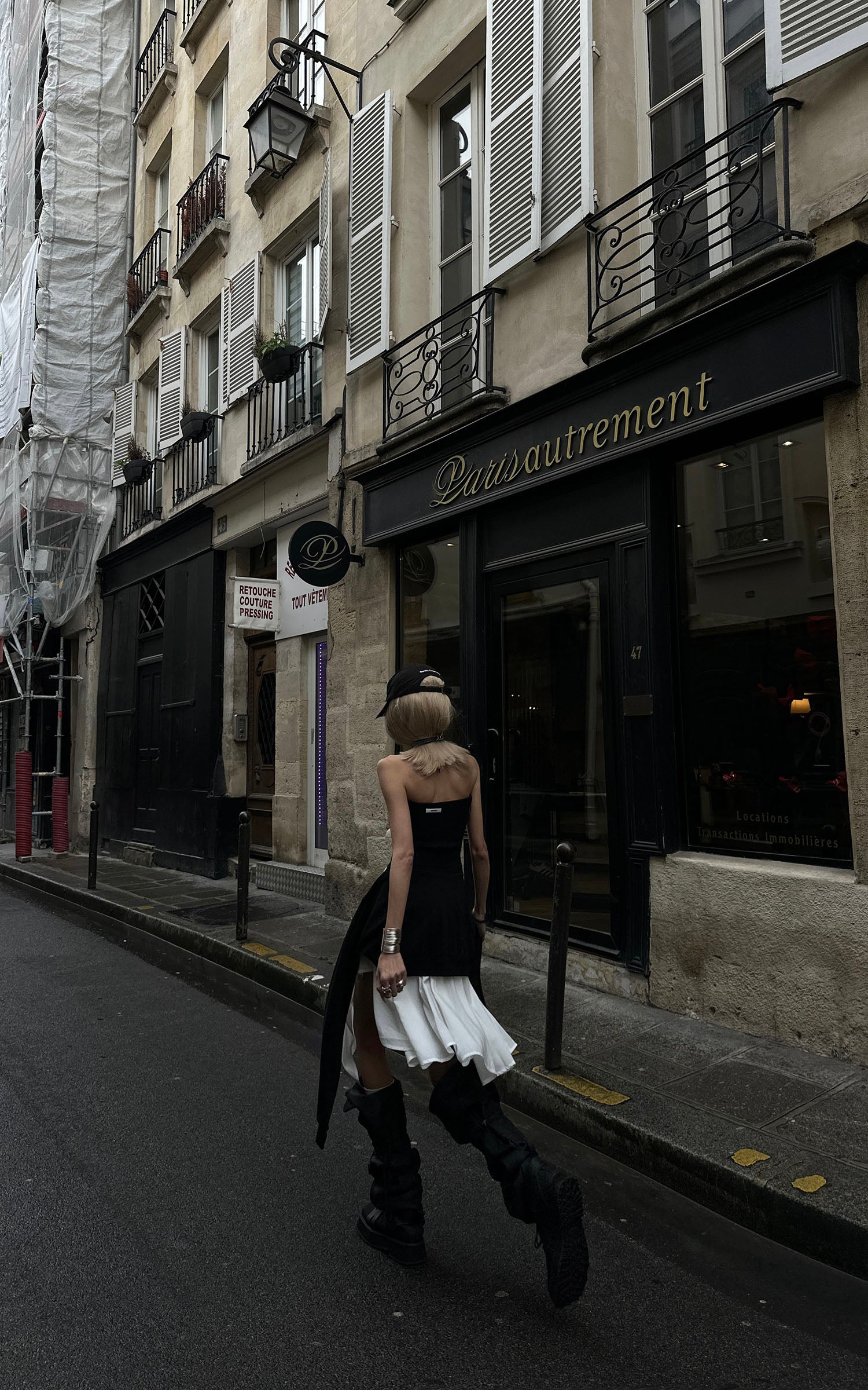 WARDEN EDGE Asymmetric Tube Dress - PINKPARKS