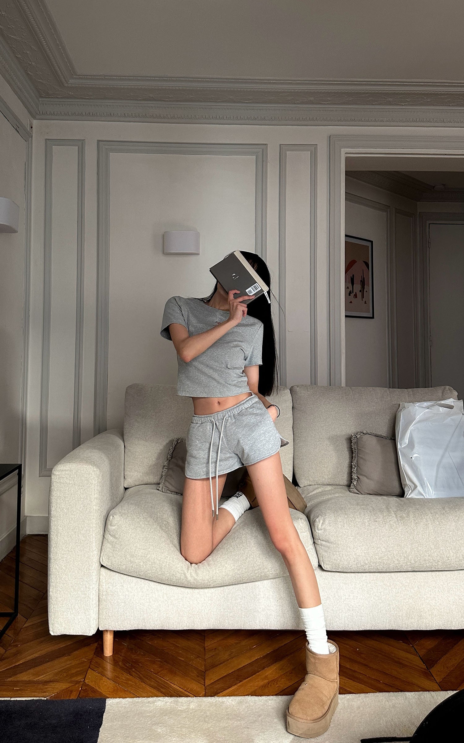 WARDEN EDGE Minimal Ribbed Lounge Set - PINKPARKS