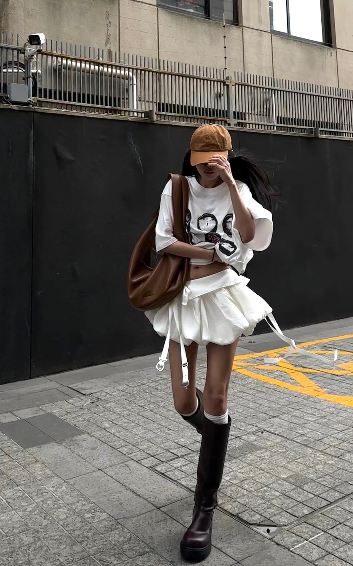 WARDEN EDGE Asymmetric Layered Skirt Set - PINKPARKS