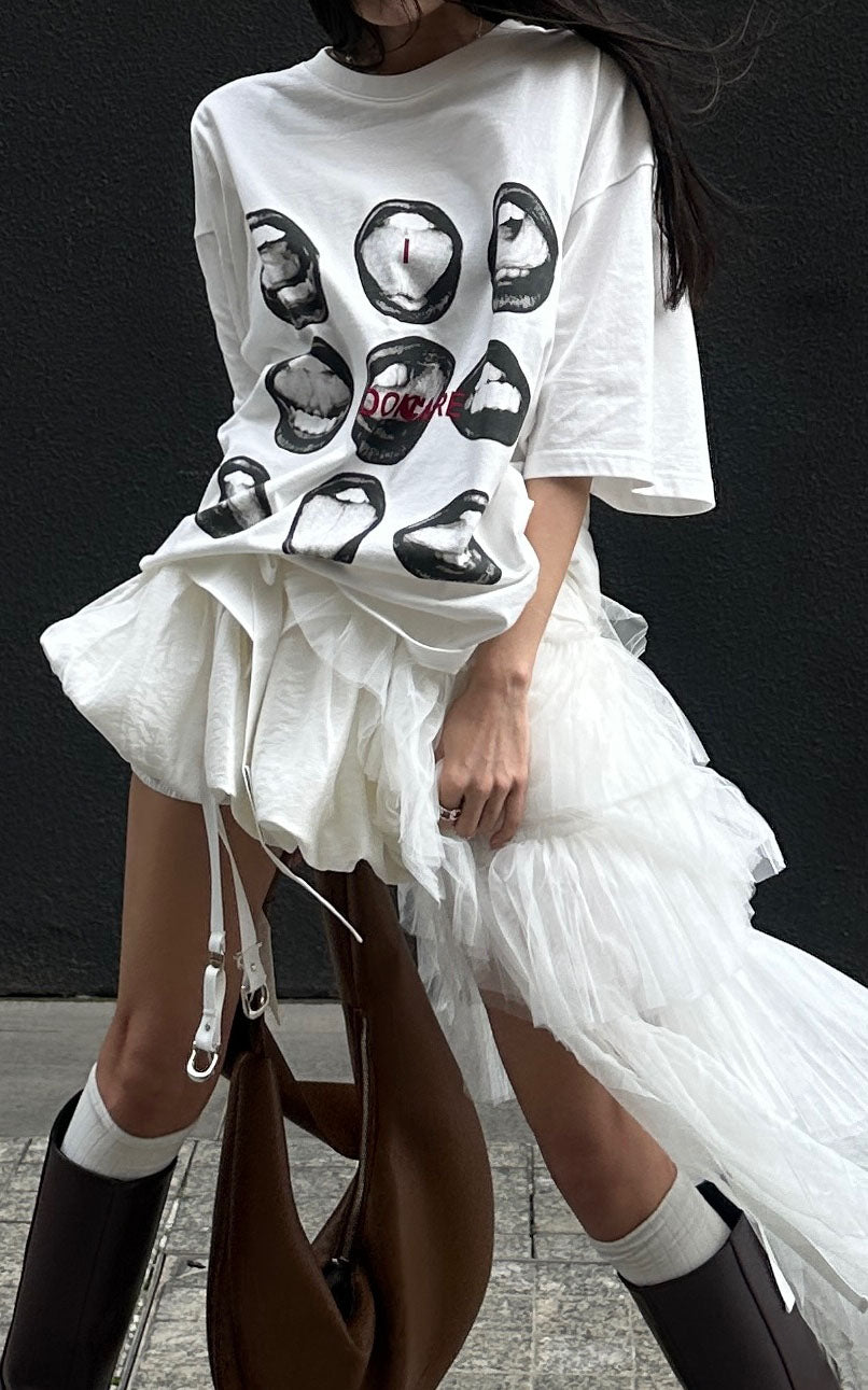 WARDEN EDGE Asymmetric Layered Skirt Set - PINKPARKS