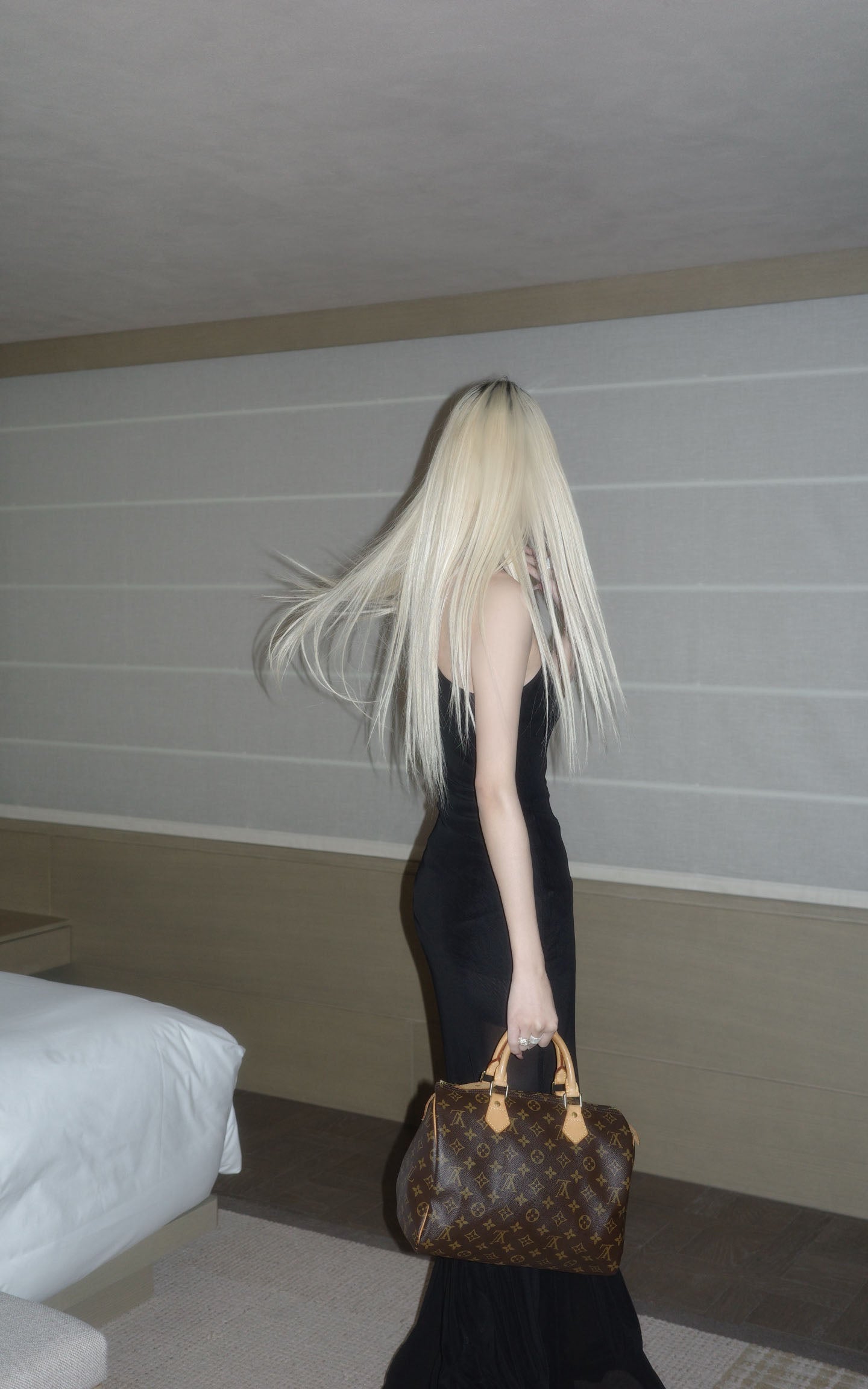 Rase le sol Mesh Spliced Slip Maxi Dress - PINKPARKS