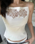 ROVENTE Bloom Whisper Embroidered Camisole - PINKPARKS