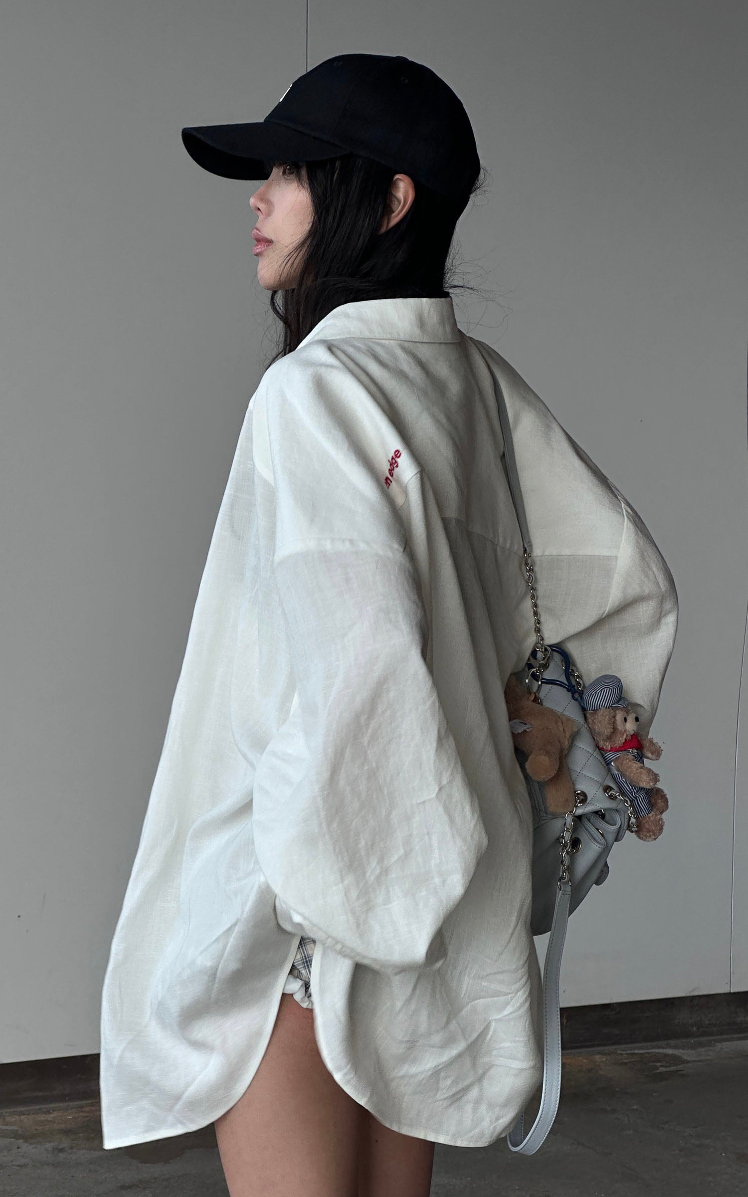 WARDEN EDGE Deconstructed Cut Long Sleeve Shirt - PINKPARKS