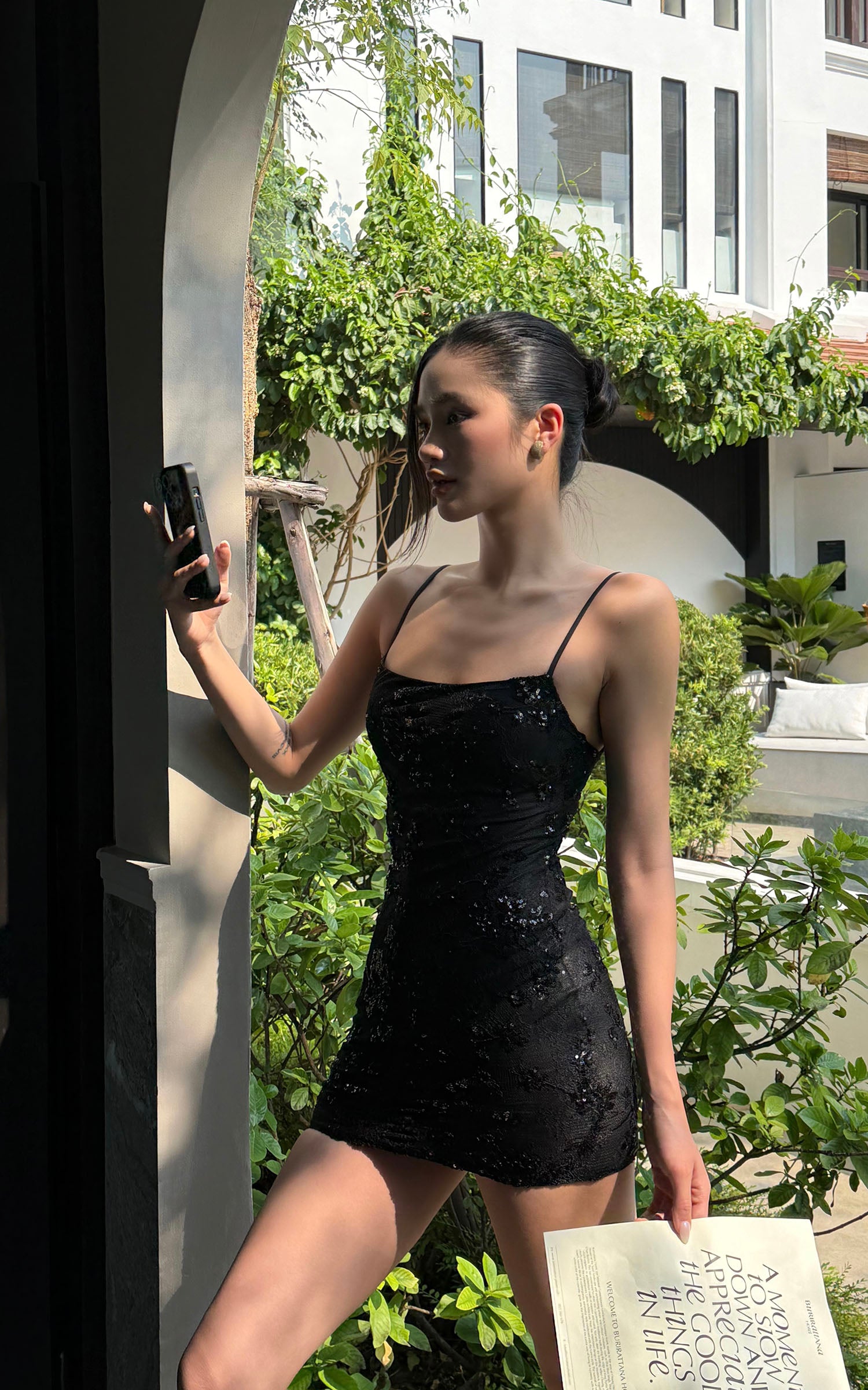 ROVENTE Midnight Glimmer Sequin Dress - PINKPARKS