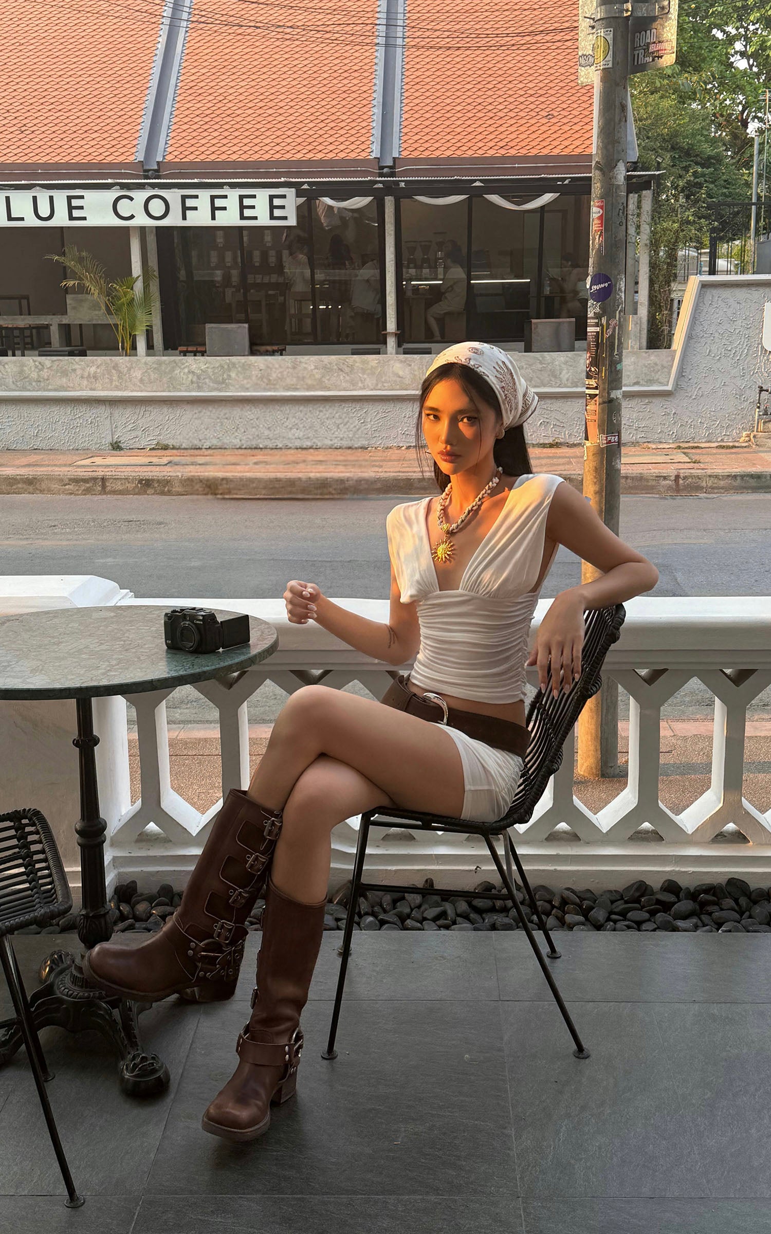 ROVENTE Draped Fitted Tank & Shorts Set - PINKPARKS