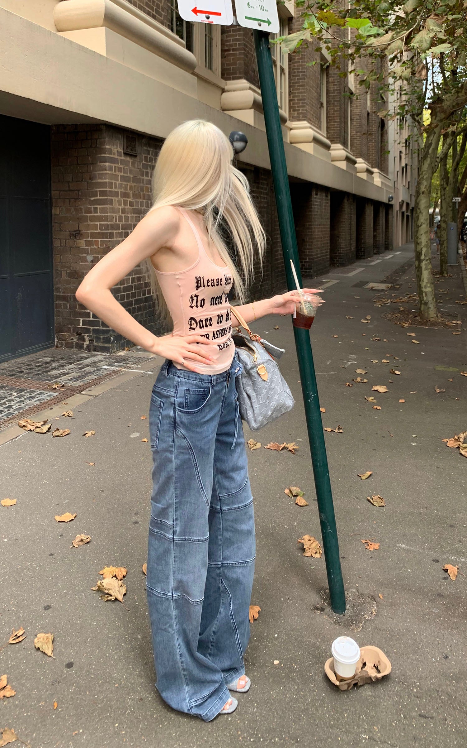 Rase le sol Lettering Mesh Tank Top & Bandeau Innerwear Set - PINKPARKS