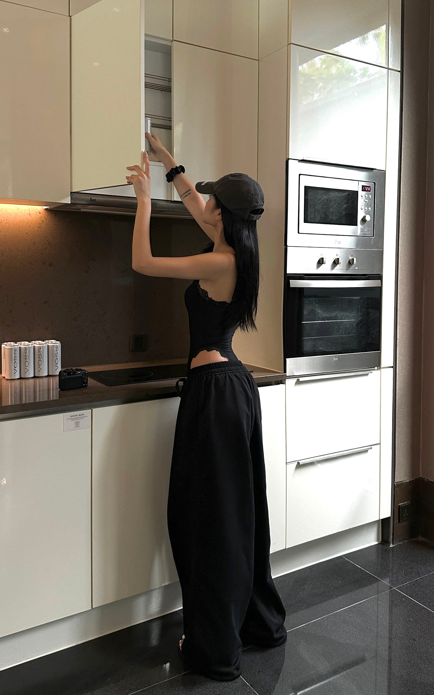 ROVENTE Soft-Fleece Wide-Leg Sweatpants - PINKPARKS