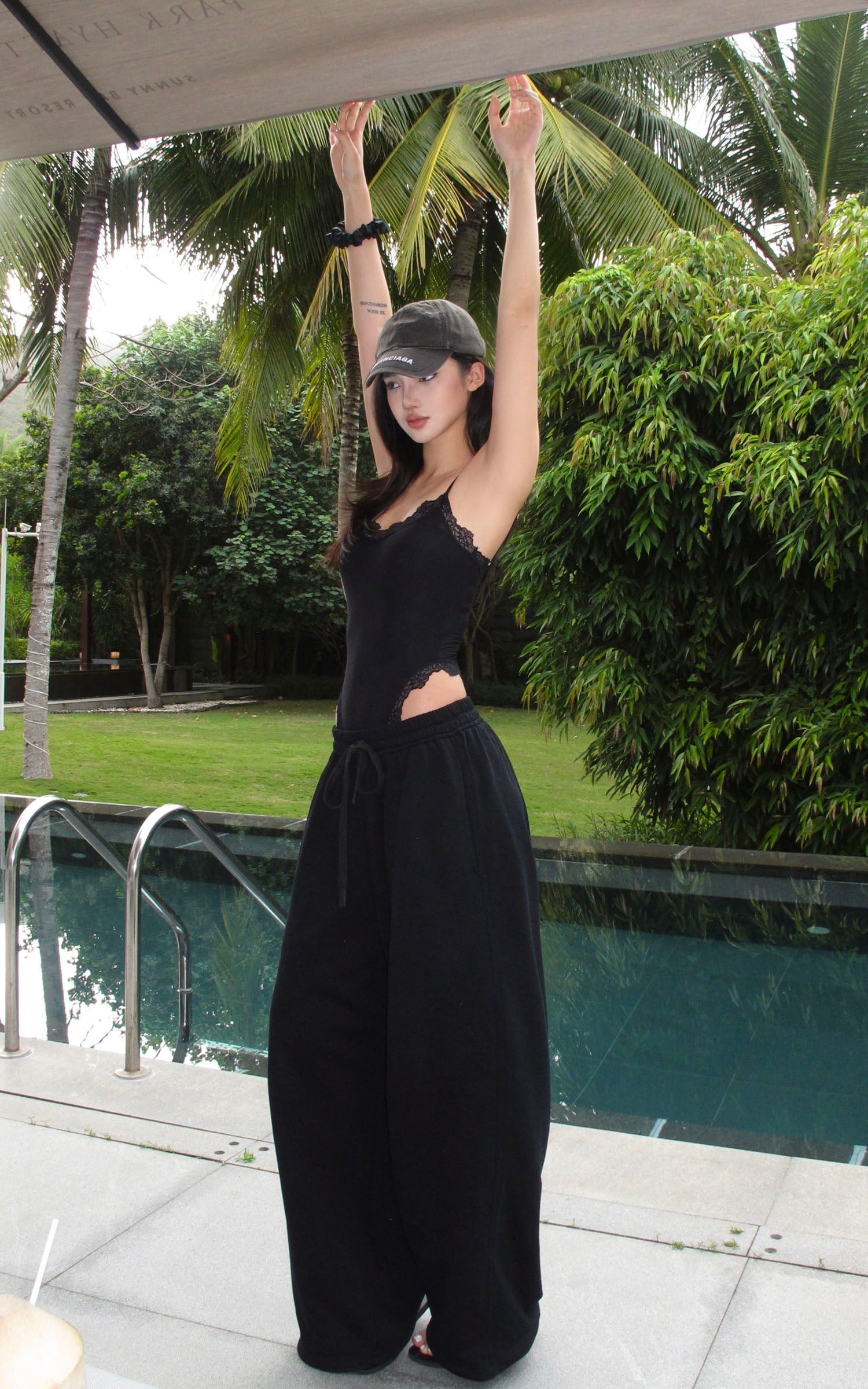 ROVENTE Soft-Fleece Wide-Leg Sweatpants - PINKPARKS