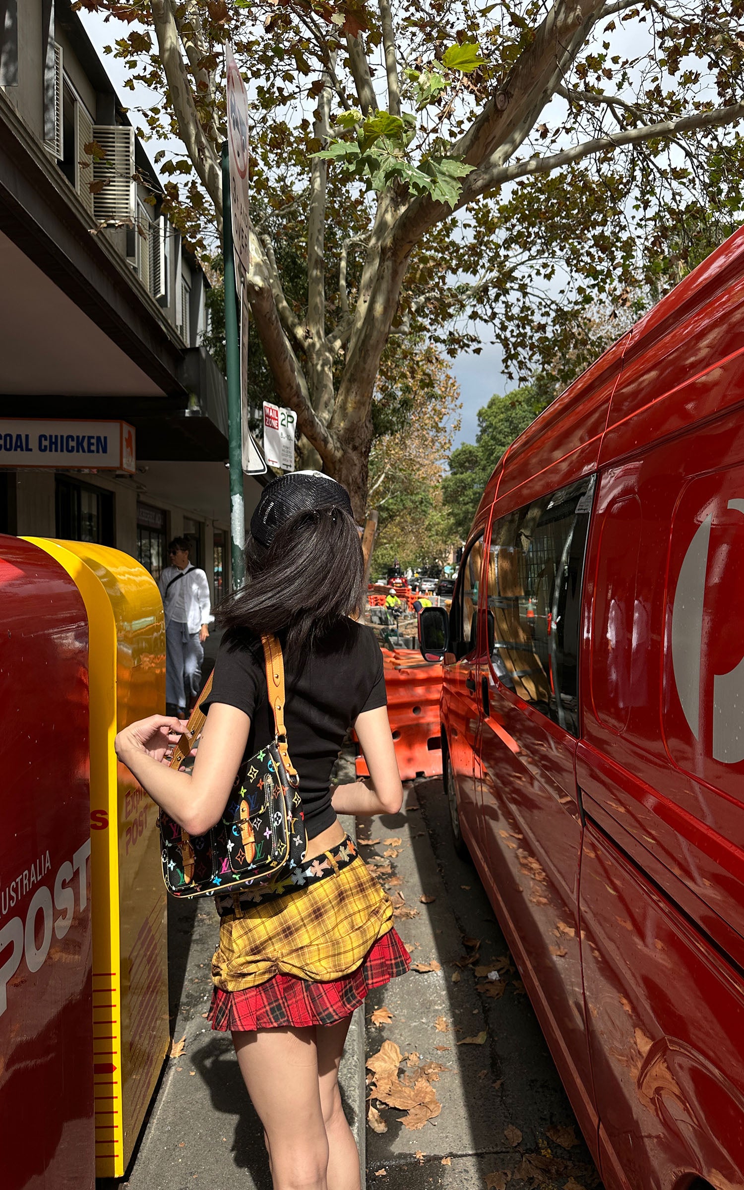 WARDEN EDGE Punk Clash Layered Mini Skirt in Yellow & Red Plaid - PINKPARKS
